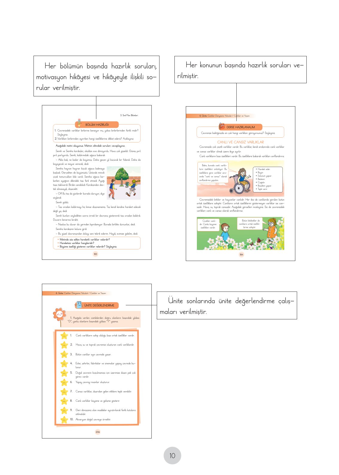 3. Sınıf Fen Bilimleri Cem Yayınları Ders Kitabı Sayfa 10 Cevapları