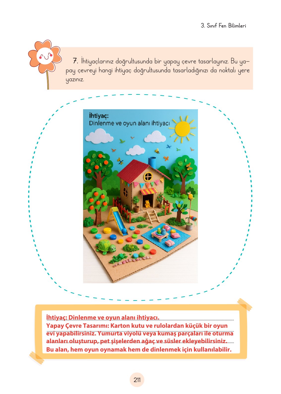 3. Sınıf Fen Bilimleri Cem Yayınları Ders Kitabı Sayfa 211 Cevapları