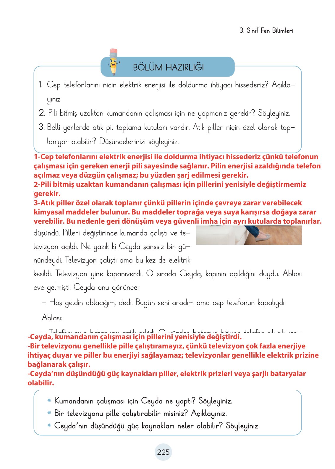 3. Sınıf Fen Bilimleri Cem Yayınları Ders Kitabı Sayfa 225 Cevapları 3. Sınıf Fen Bilimleri Cem Yayınları Ders Kitabı Sayfa 225 Cevapları
