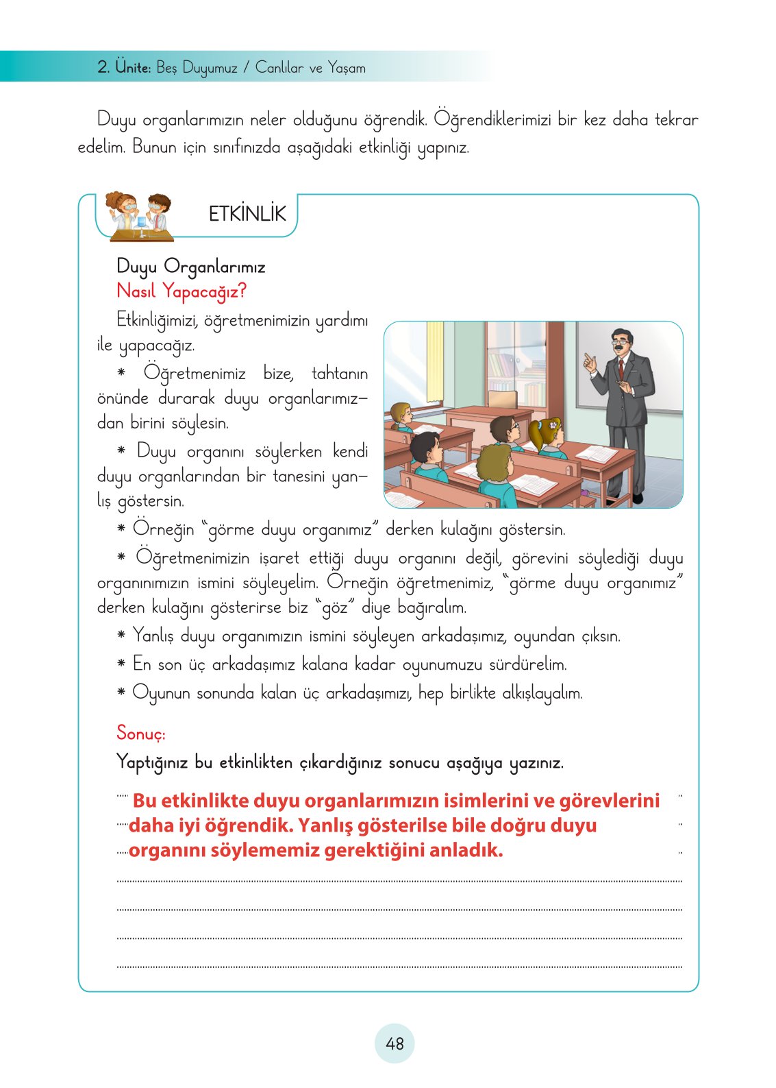 3. Sınıf Fen Bilimleri Cem Yayınları Ders Kitabı Sayfa 48 Cevapları