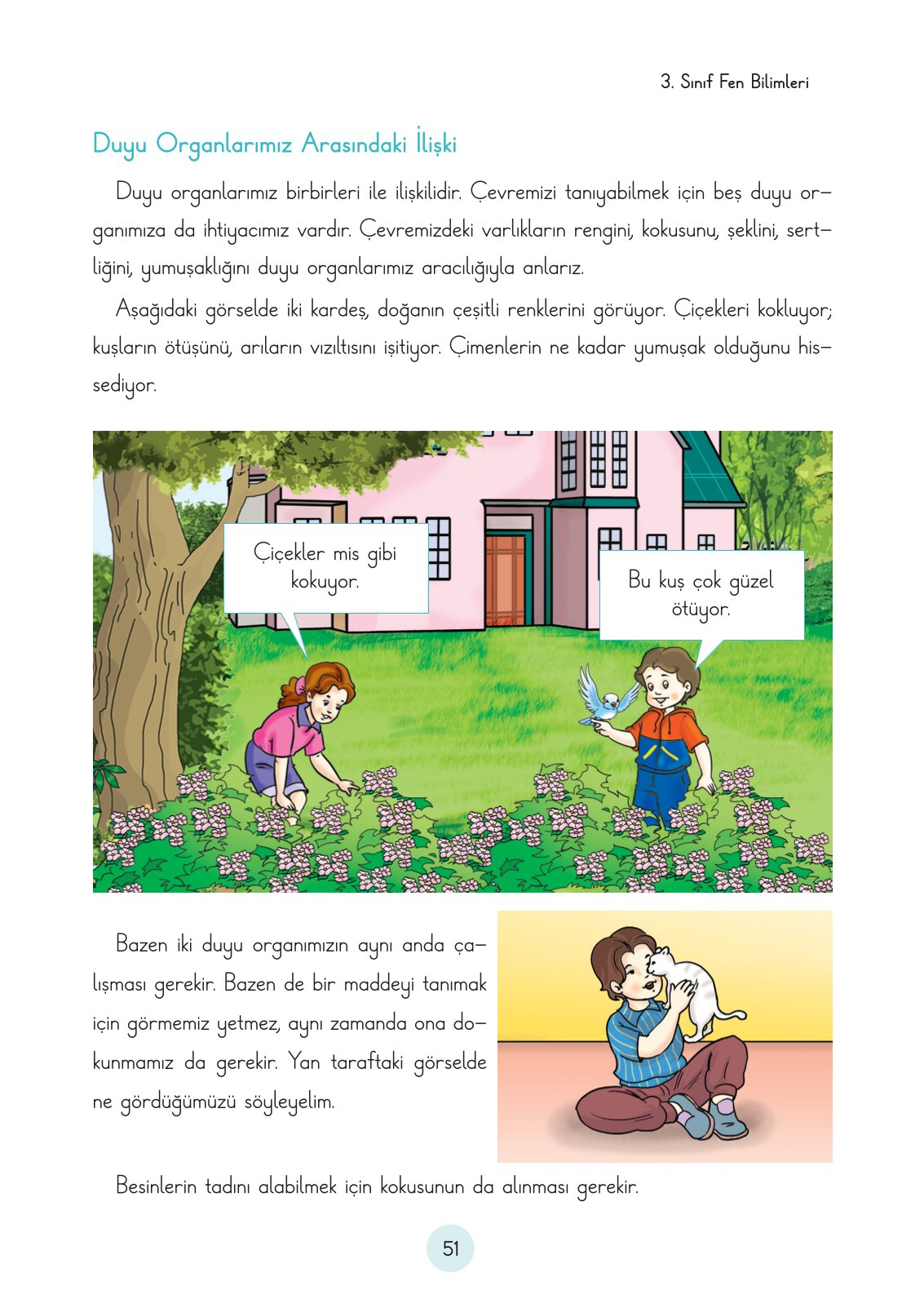 3. Sınıf Fen Bilimleri Cem Yayınları Ders Kitabı Sayfa 51 Cevapları