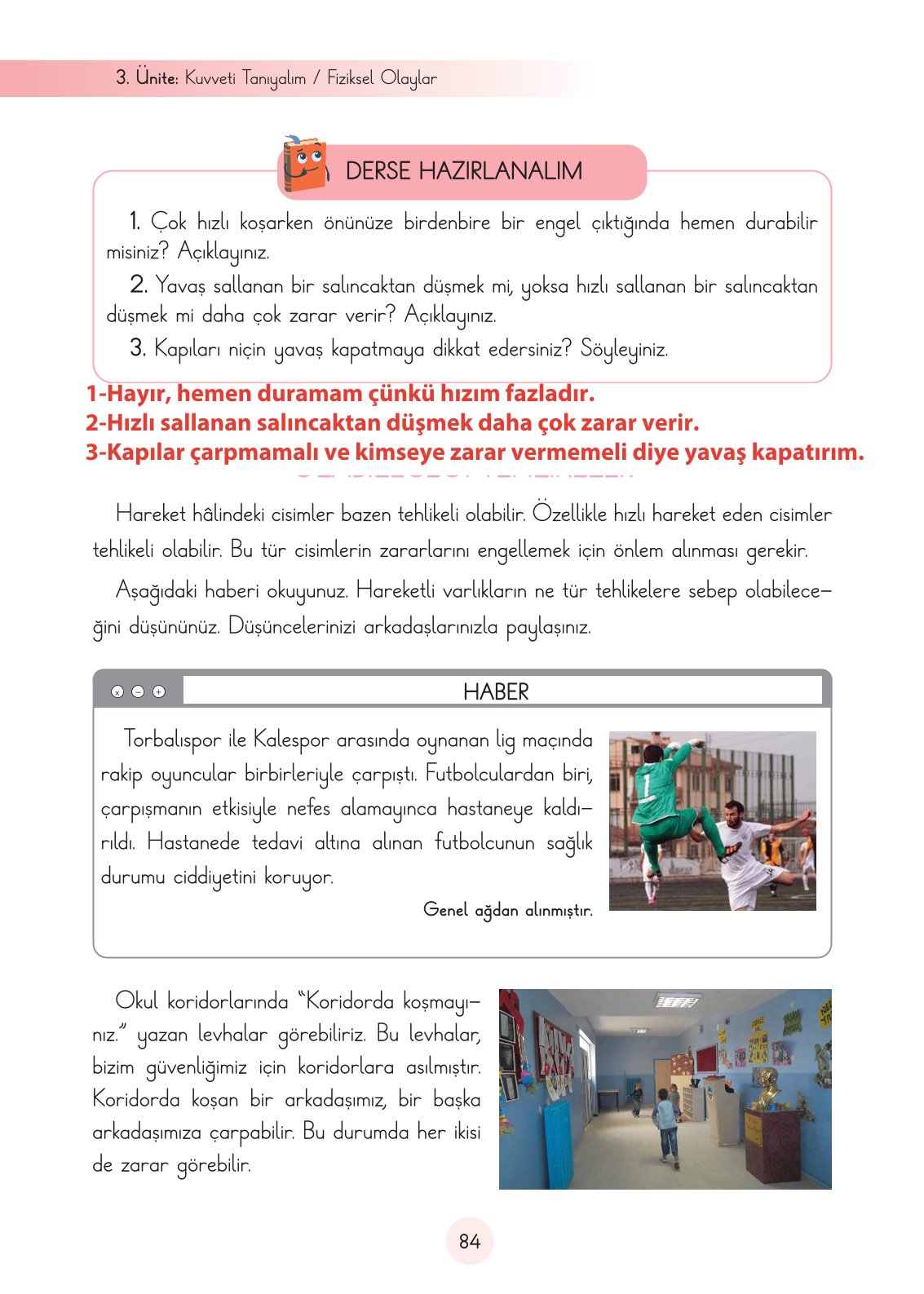 3. Sınıf Fen Bilimleri Cem Yayınları Ders Kitabı Sayfa 84 Cevapları