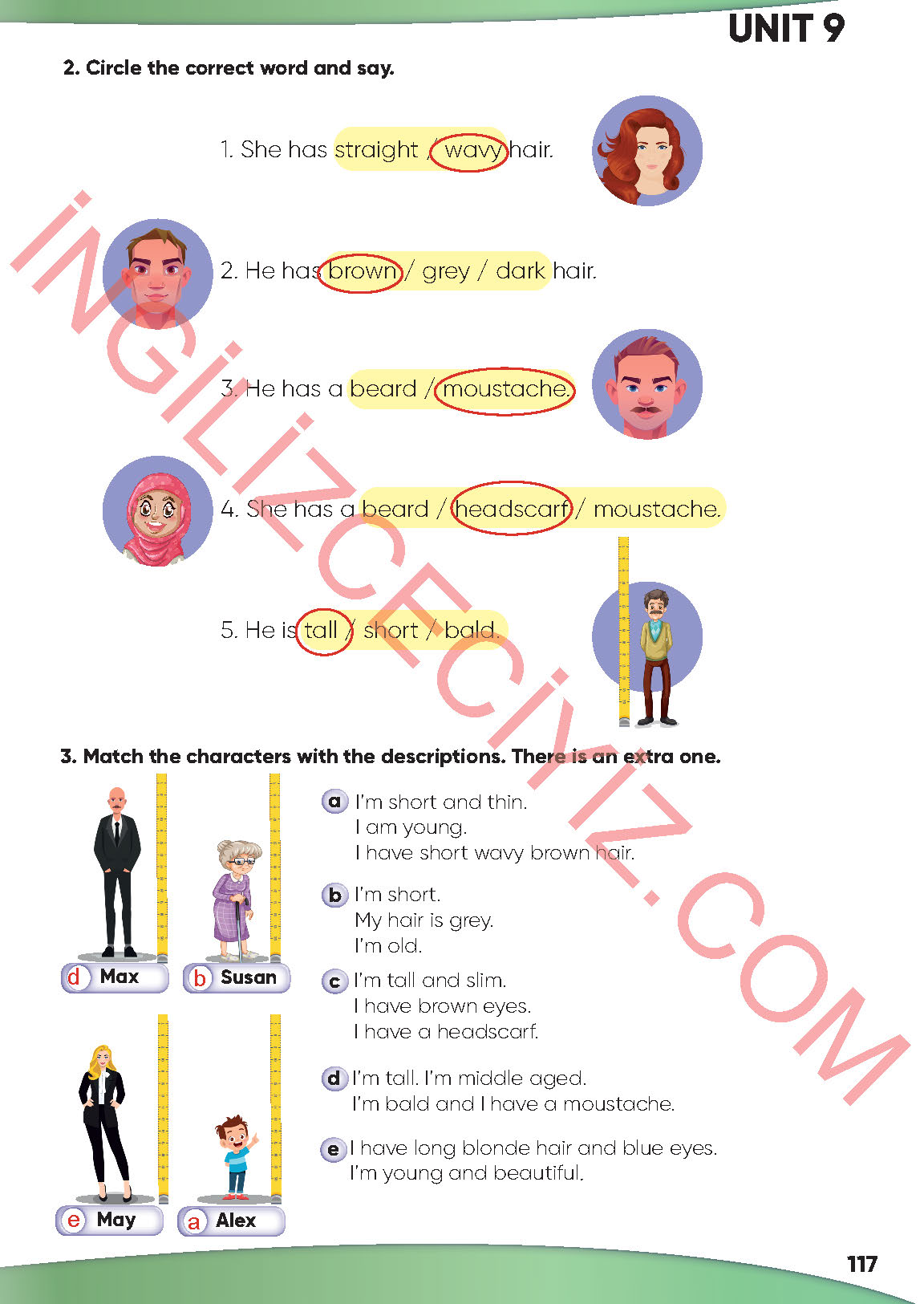 4. Sınıf İngilizce Meb Yayınları Kitabı Sayfa 117 Cevapları