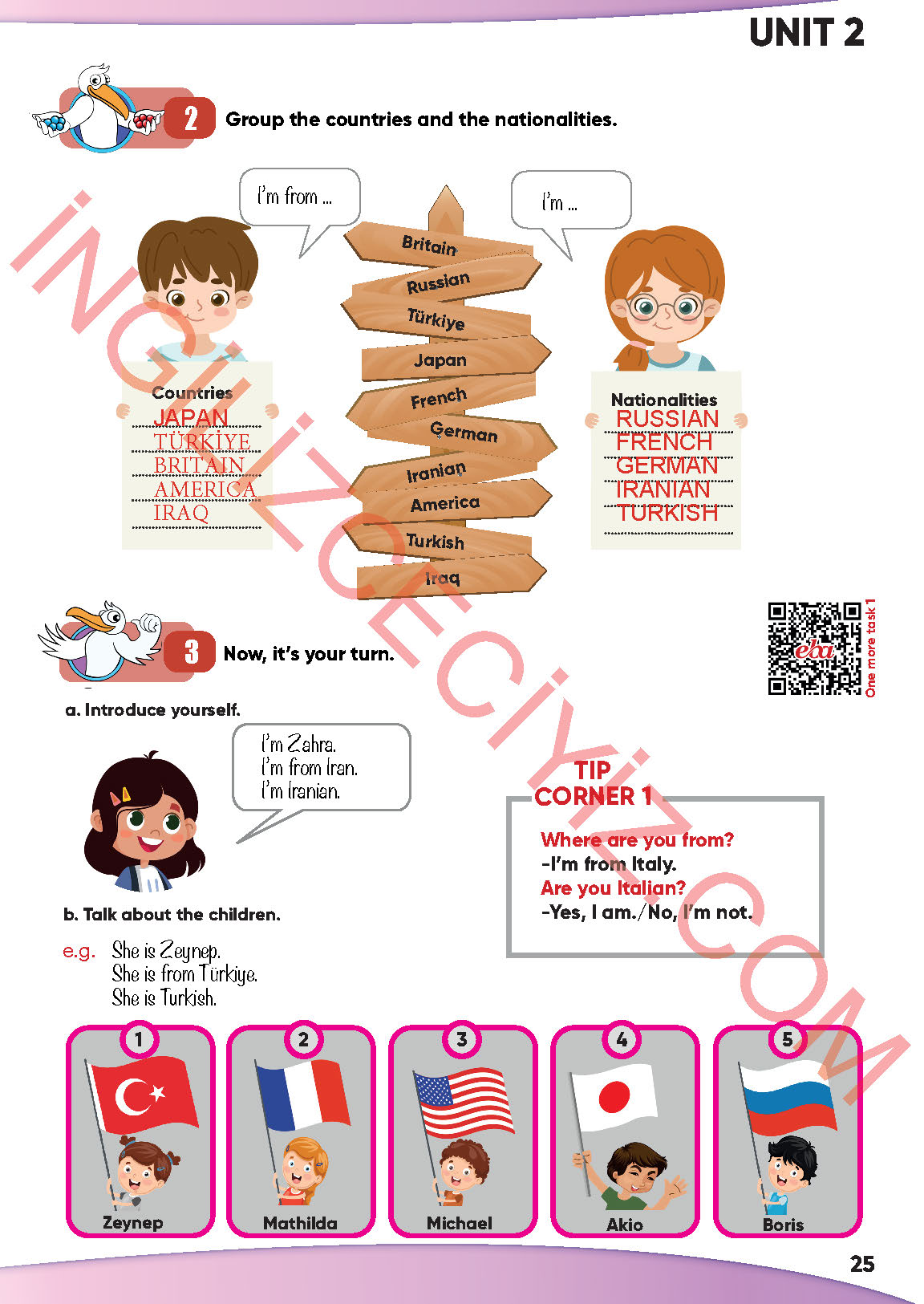 4. Sınıf İngilizce Meb Yayınları Kitabı Sayfa 25 Cevapları