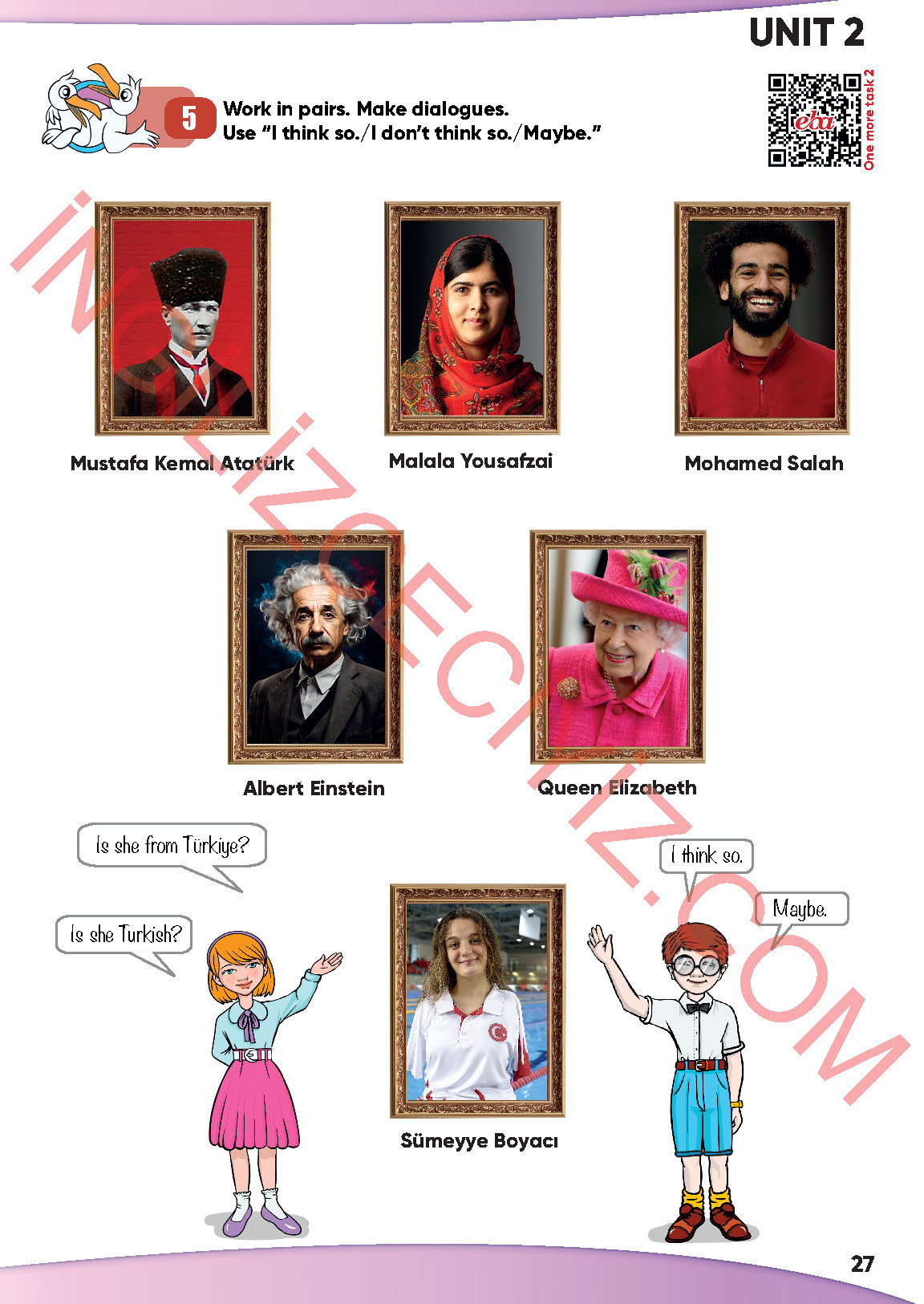 4. Sınıf İngilizce Meb Yayınları Kitabı Sayfa 27 Cevapları