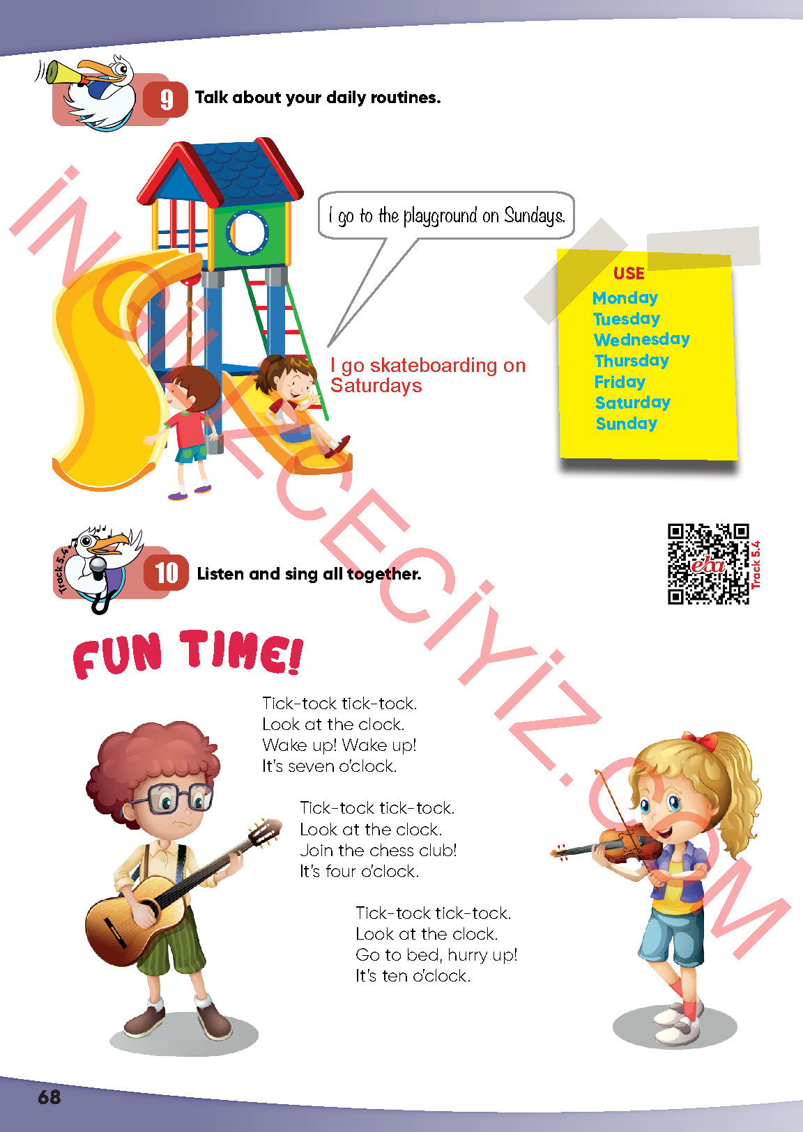 4. Sınıf İngilizce Meb Yayınları Kitabı Sayfa 68 Cevapları