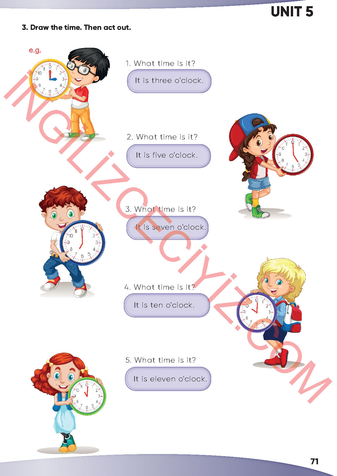 4. Sınıf İngilizce Meb Yayınları Kitabı Sayfa 71 Cevapları