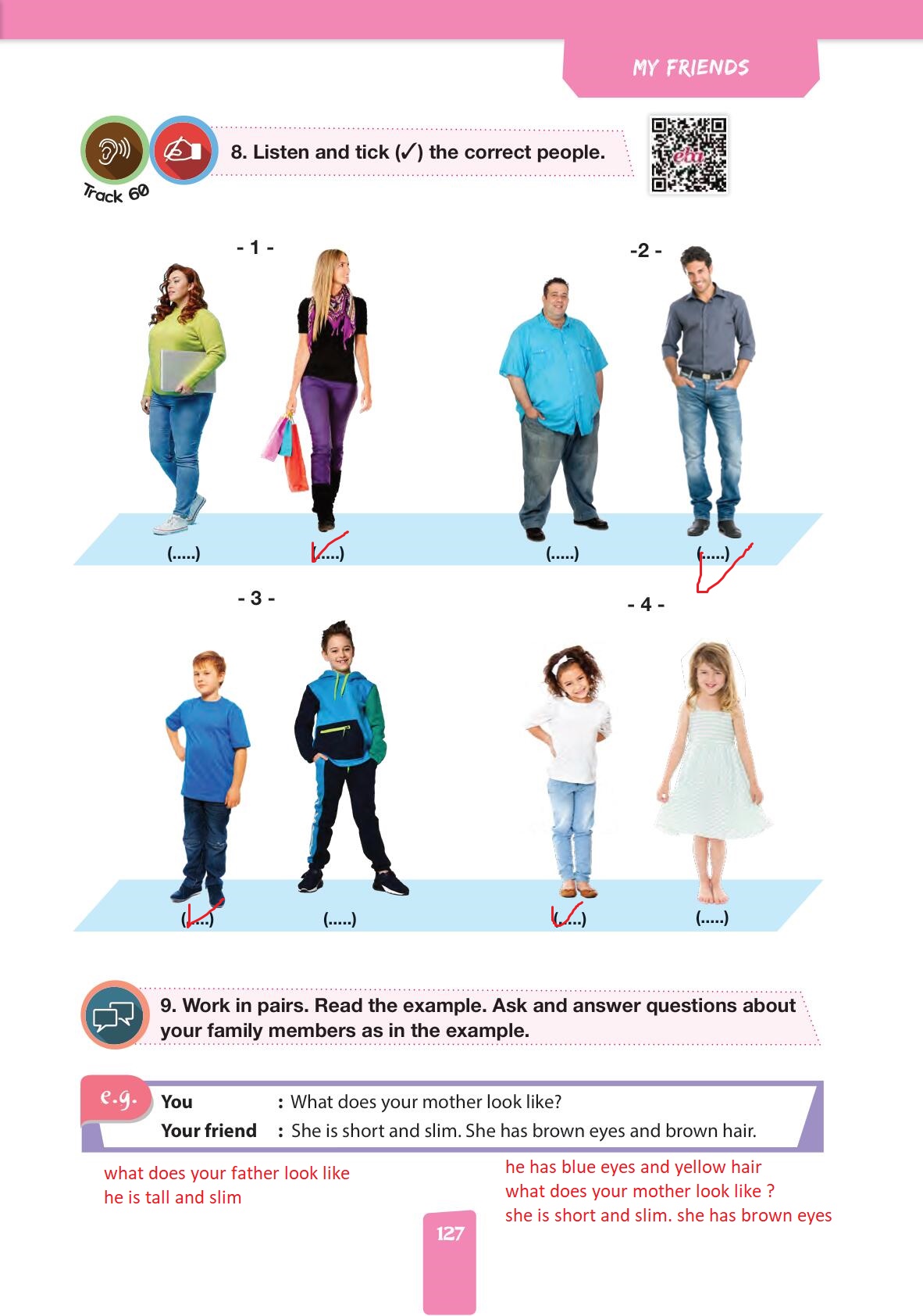 4. Sınıf İngilizce Pasifik Yayınları Kitabı Sayfa 127 Cevapları