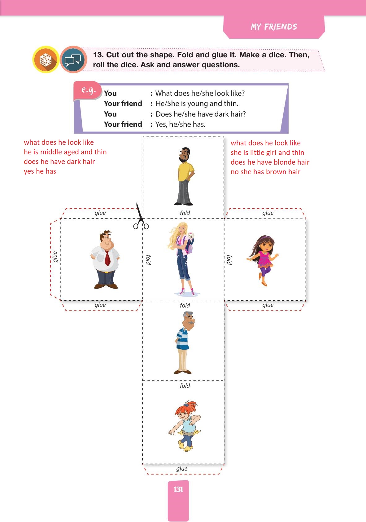4. Sınıf İngilizce Pasifik Yayınları Kitabı Sayfa 131 Cevapları