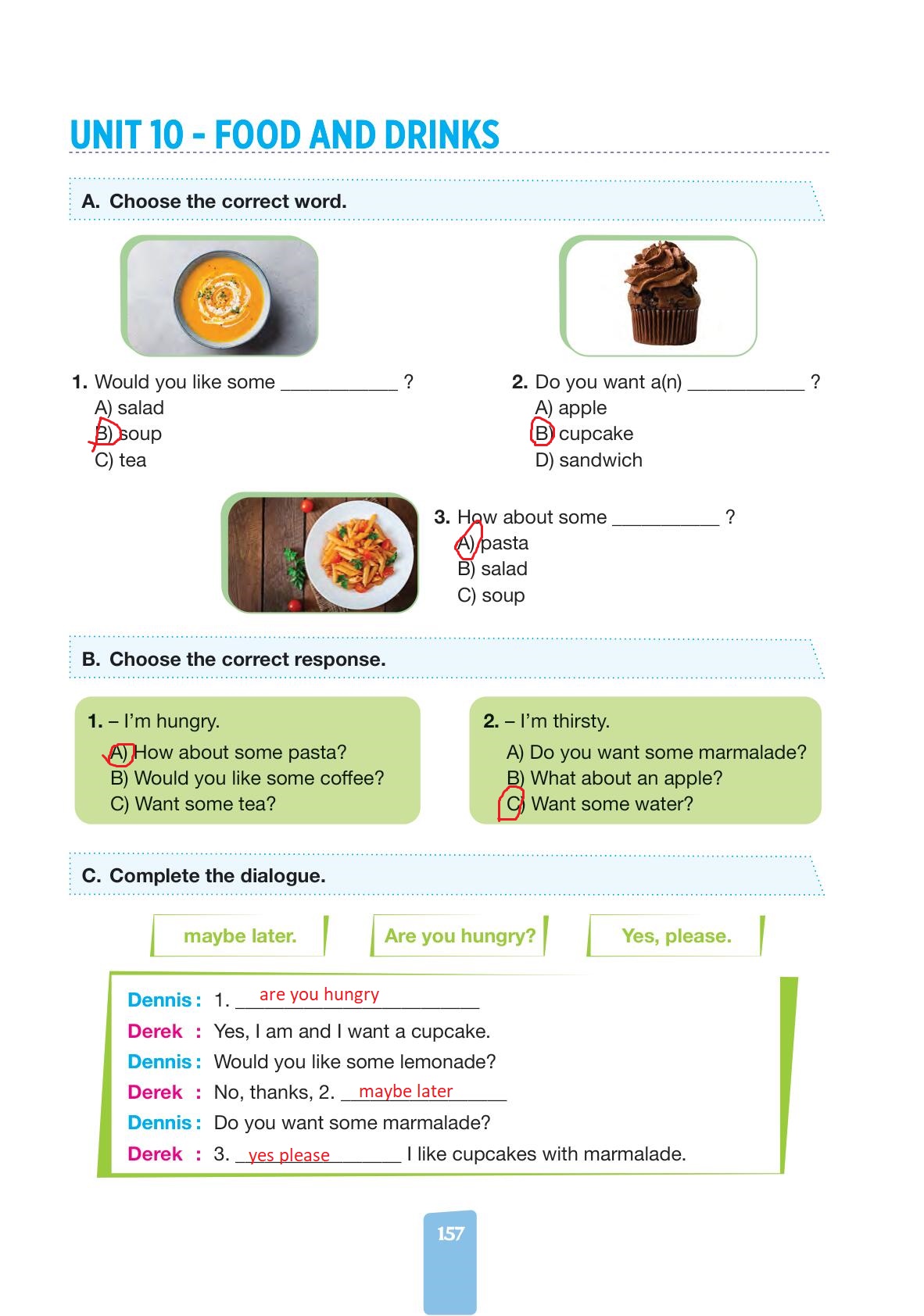 4. Sınıf İngilizce Pasifik Yayınları Kitabı Sayfa 157 Cevapları