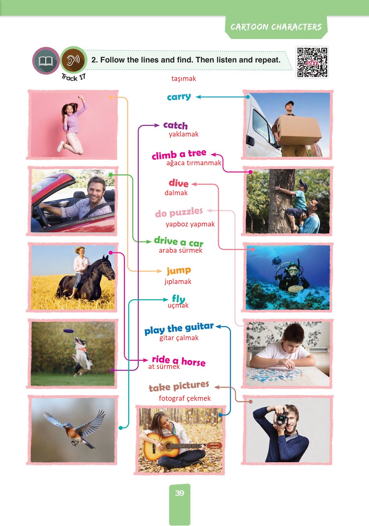 4. Sınıf İngilizce Pasifik Yayınları Kitabı Sayfa 39 Cevapları