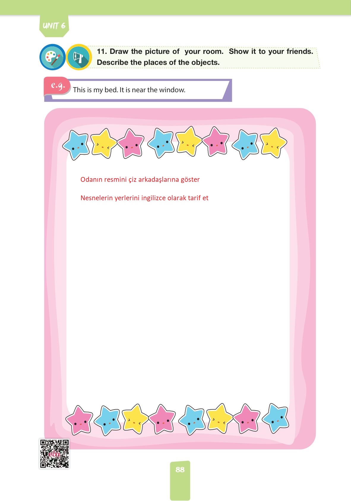 4. Sınıf İngilizce Pasifik Yayınları Kitabı Sayfa 88 Cevapları