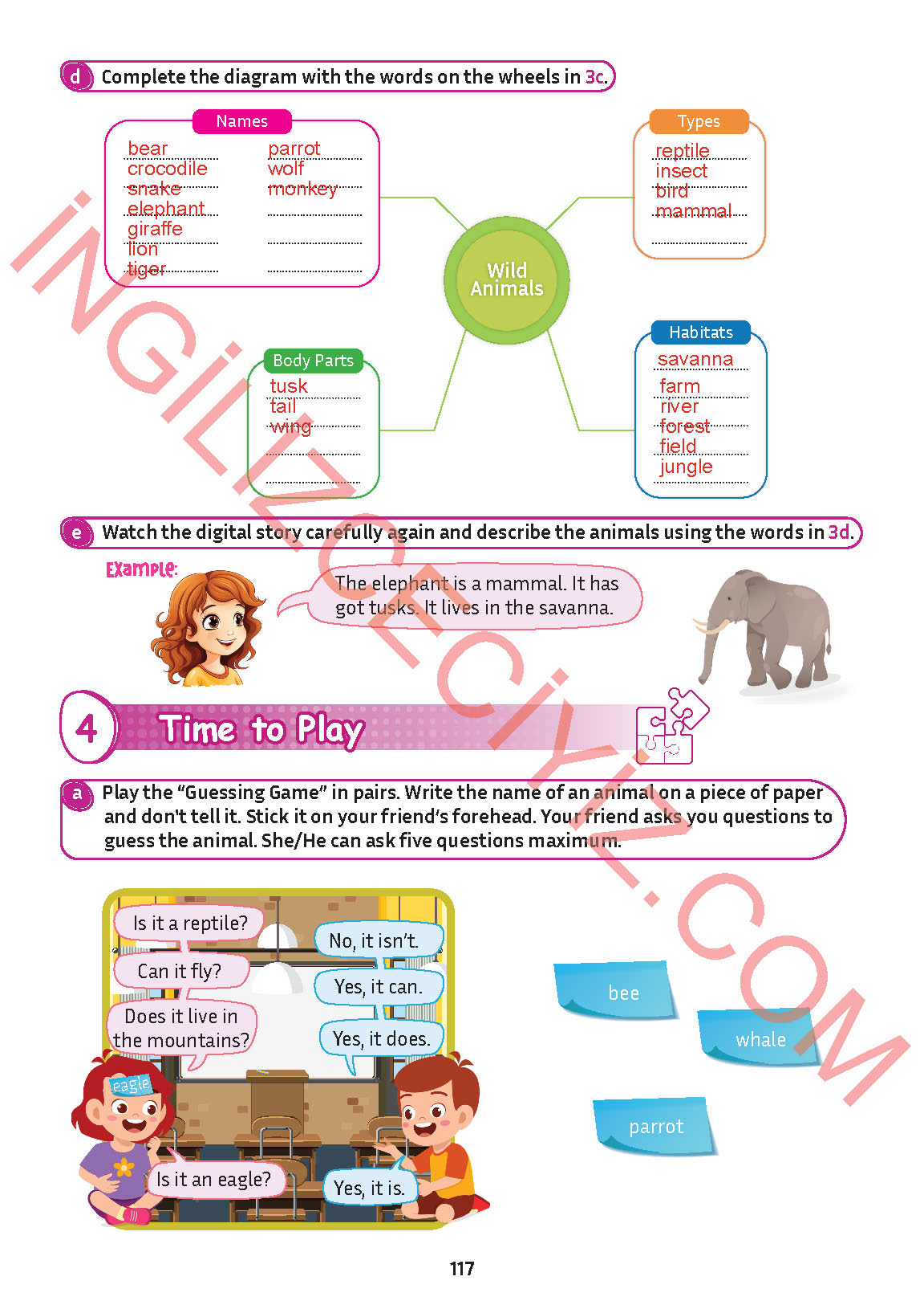 5. Sınıf İngilizce Meb Yayınları Kitabı Sayfa 117 Cevapları