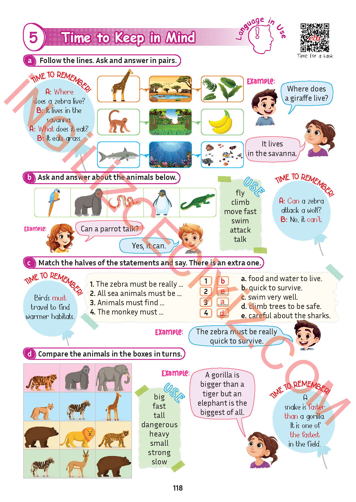 5. Sınıf İngilizce Meb Yayınları Kitabı Sayfa 118 Cevapları