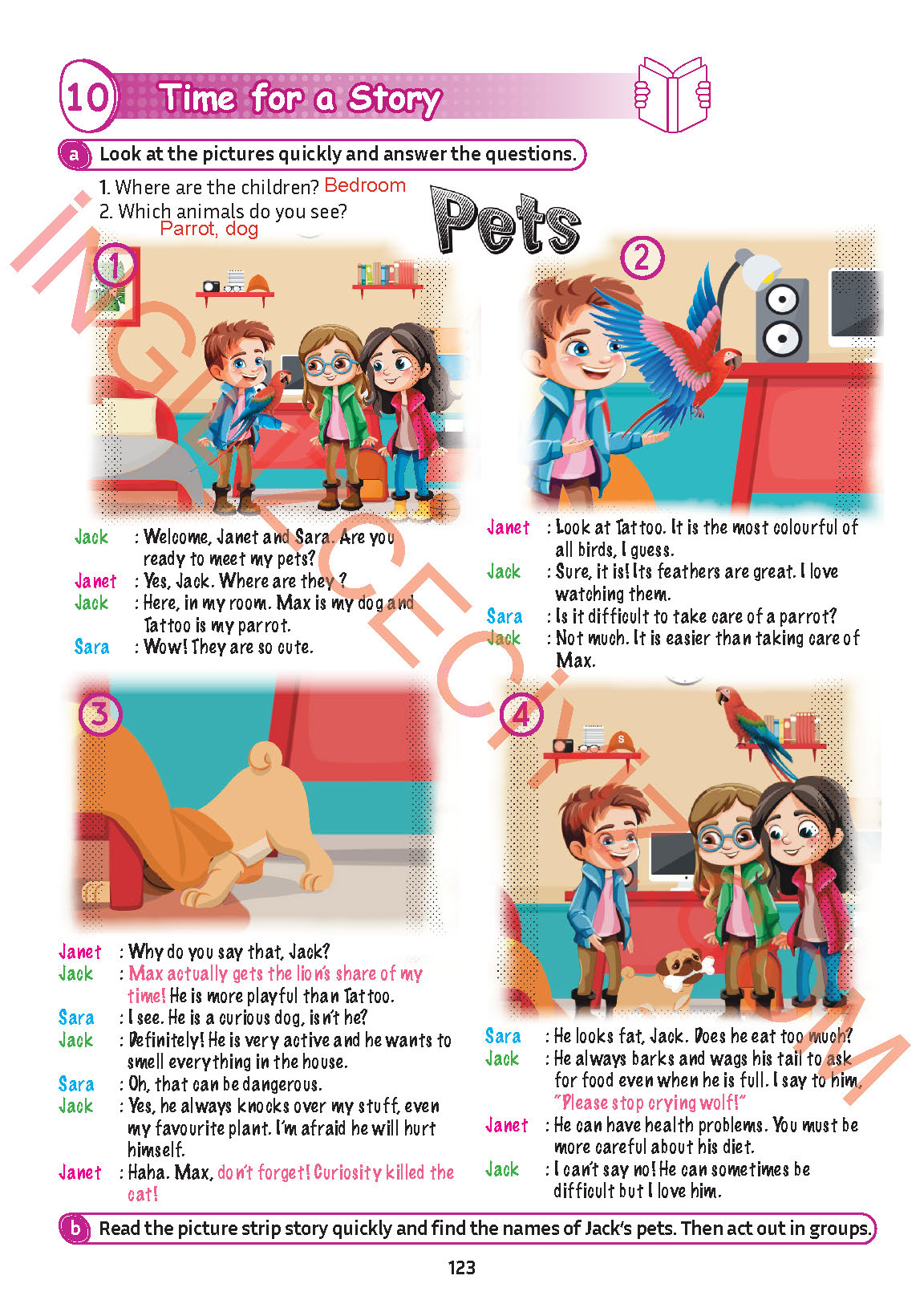 5. Sınıf İngilizce Meb Yayınları Kitabı Sayfa 123 Cevapları