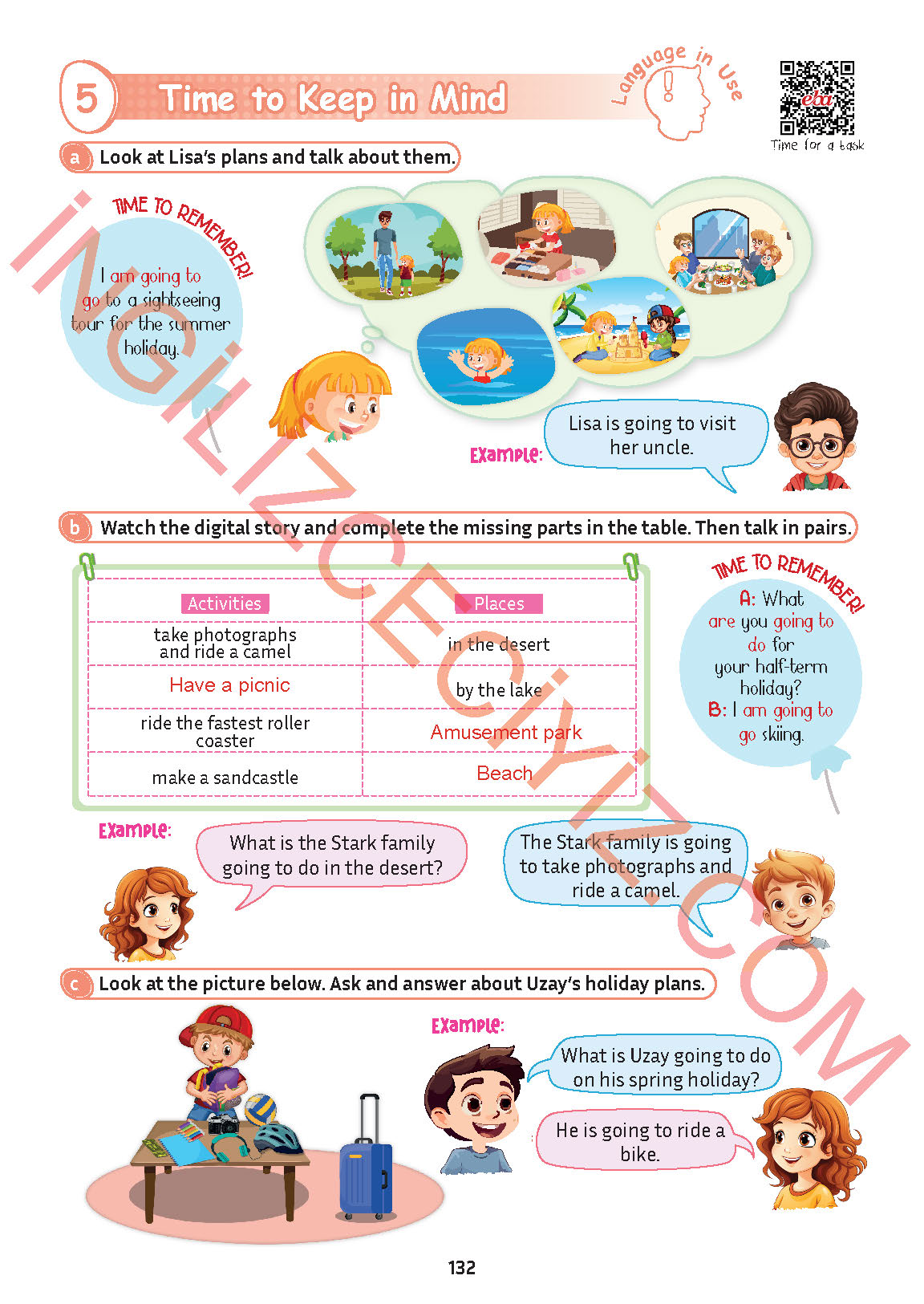 5. Sınıf İngilizce Meb Yayınları Kitabı Sayfa 132 Cevapları