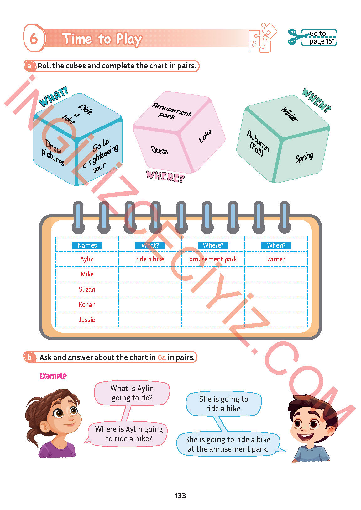5. Sınıf İngilizce Meb Yayınları Kitabı Sayfa 133 Cevapları