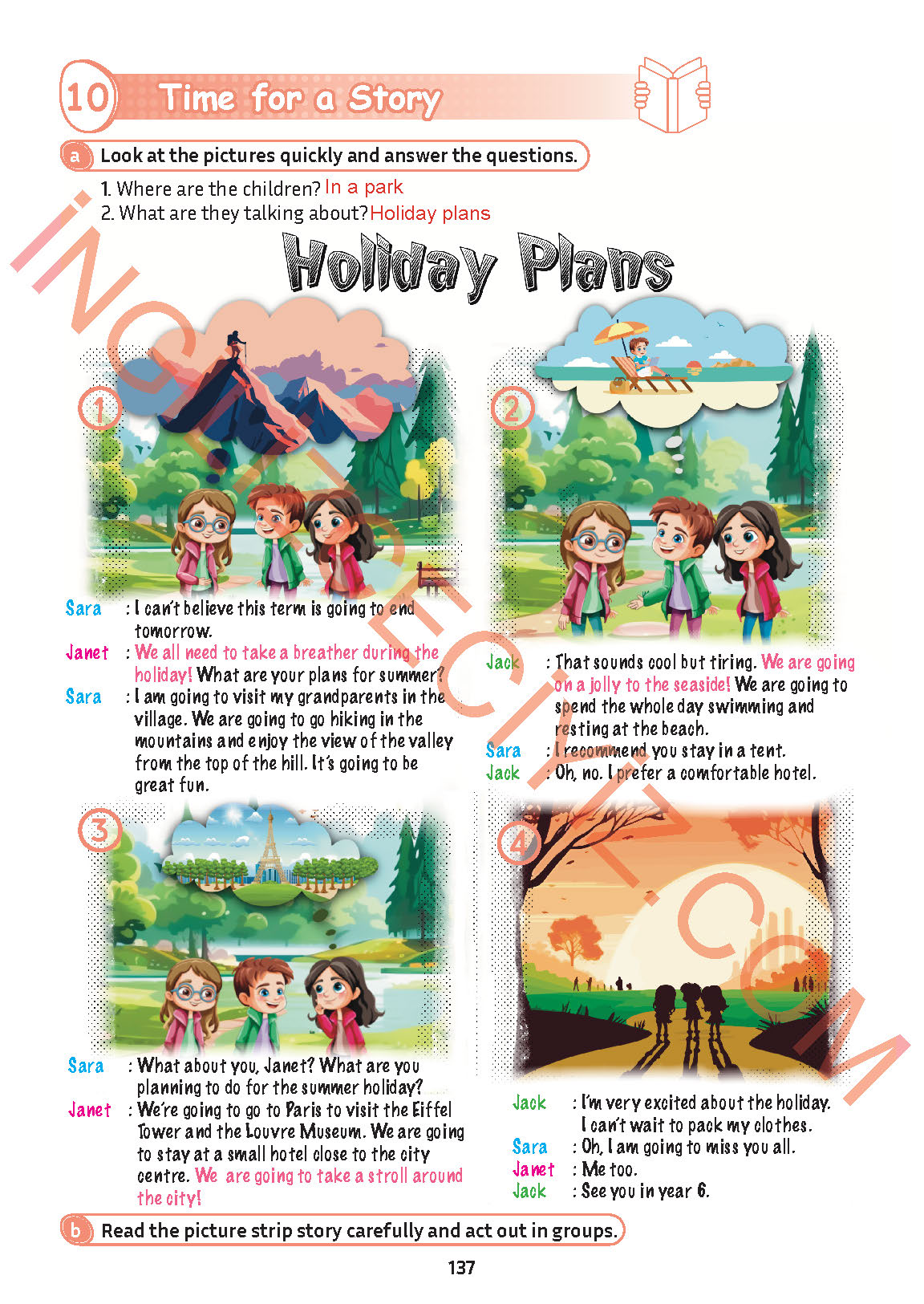 5. Sınıf İngilizce Meb Yayınları Kitabı Sayfa 137 Cevapları