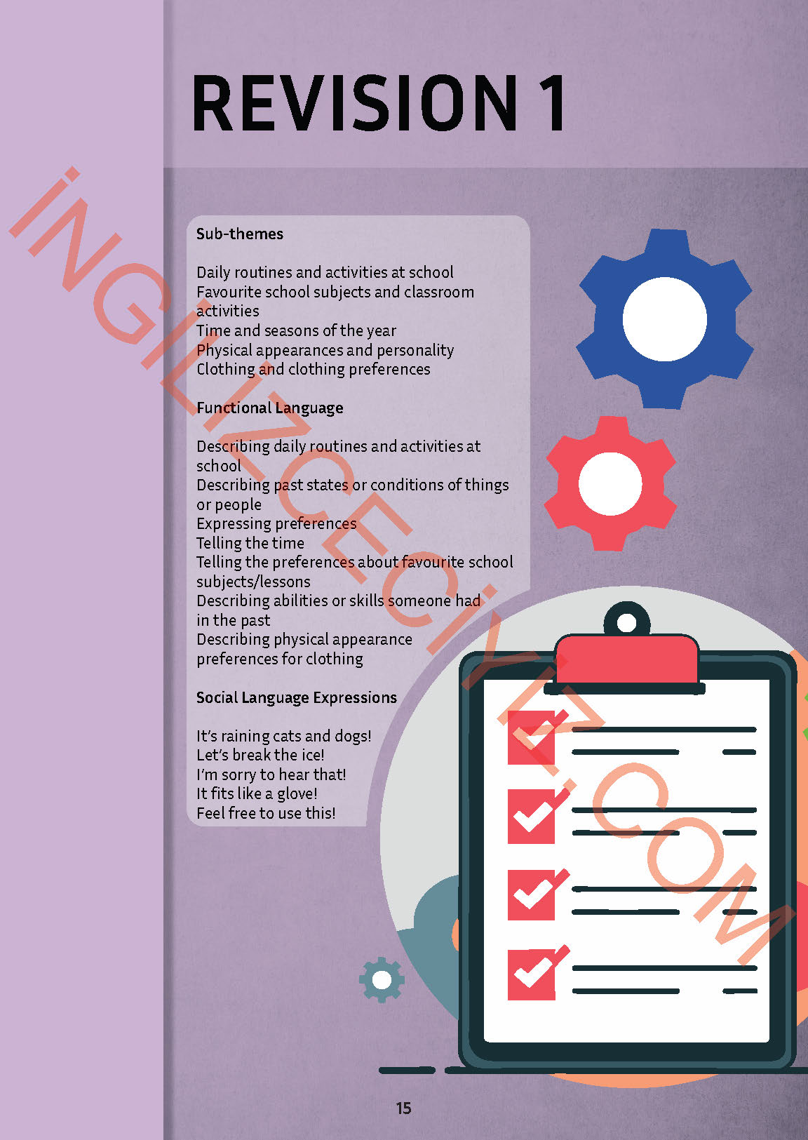 5. Sınıf İngilizce Meb Yayınları Kitabı Sayfa 15 Cevapları