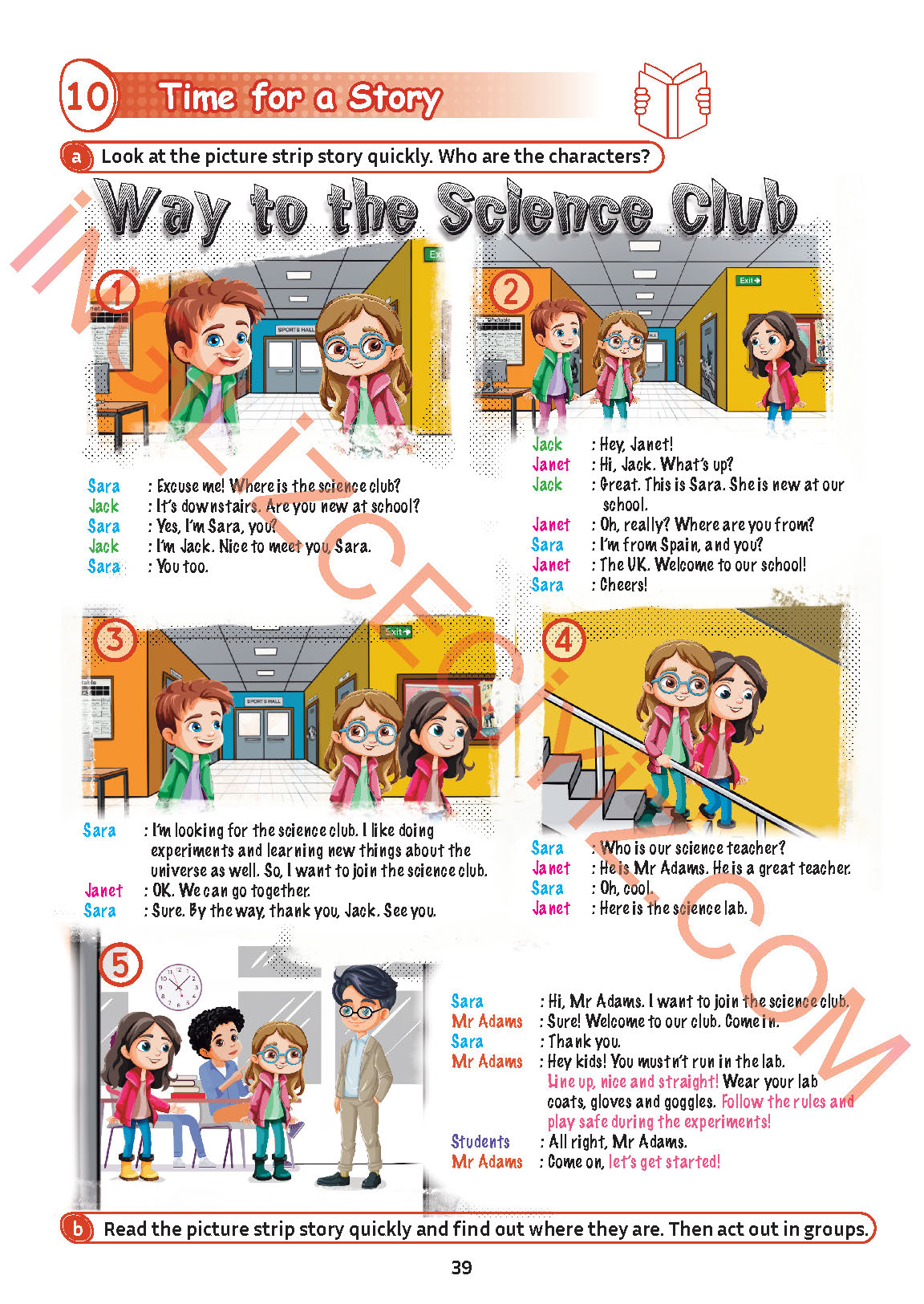 5. Sınıf İngilizce Meb Yayınları Kitabı Sayfa 39 Cevapları