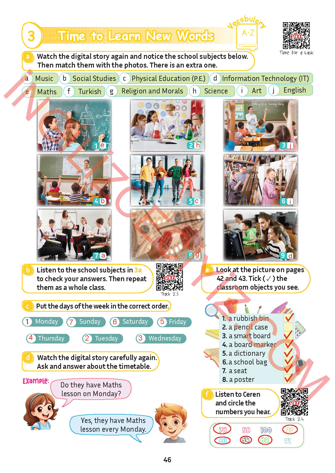 5. Sınıf İngilizce Meb Yayınları Kitabı Sayfa 46 Cevapları 5. Sınıf İngilizce Meb Yayınları Kitabı Sayfa 46 Cevapları