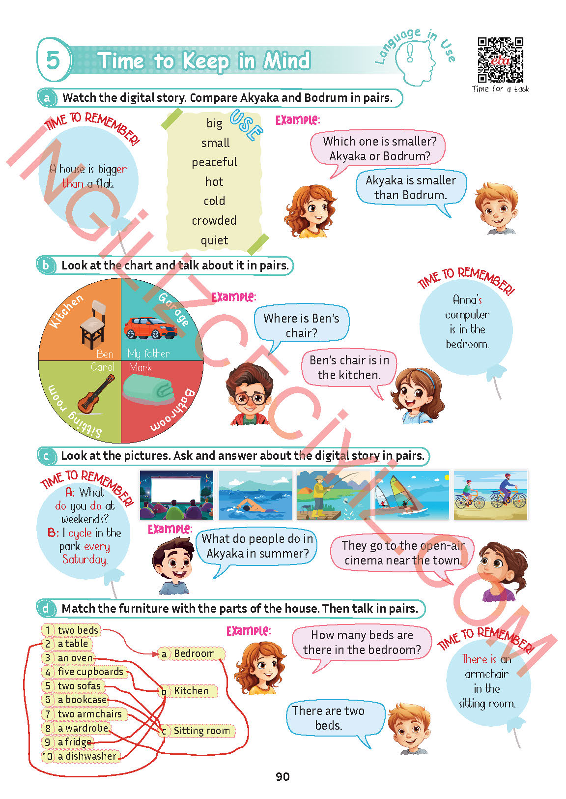 5. Sınıf İngilizce Meb Yayınları Kitabı Sayfa 90 Cevapları