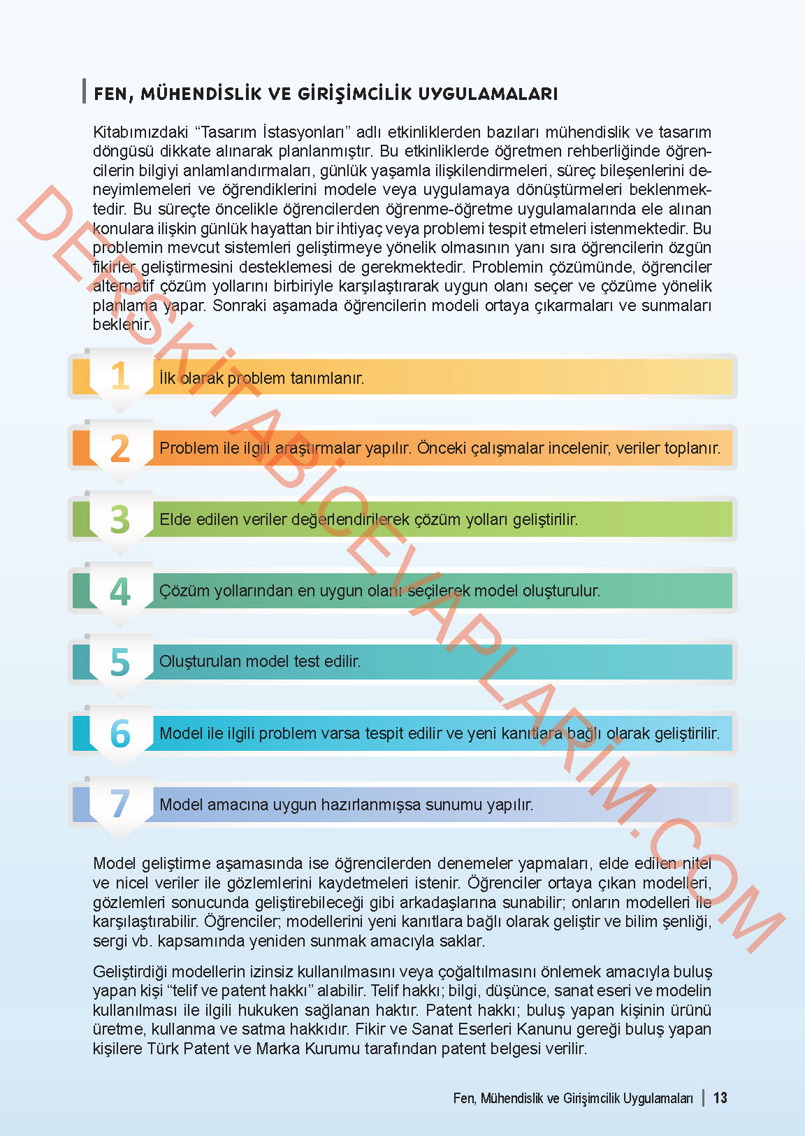 6. Sınıf Fen Bilgisi 1. Kitap Meb Yayınları Ders Kitabı Sayfa 13 Cevapları