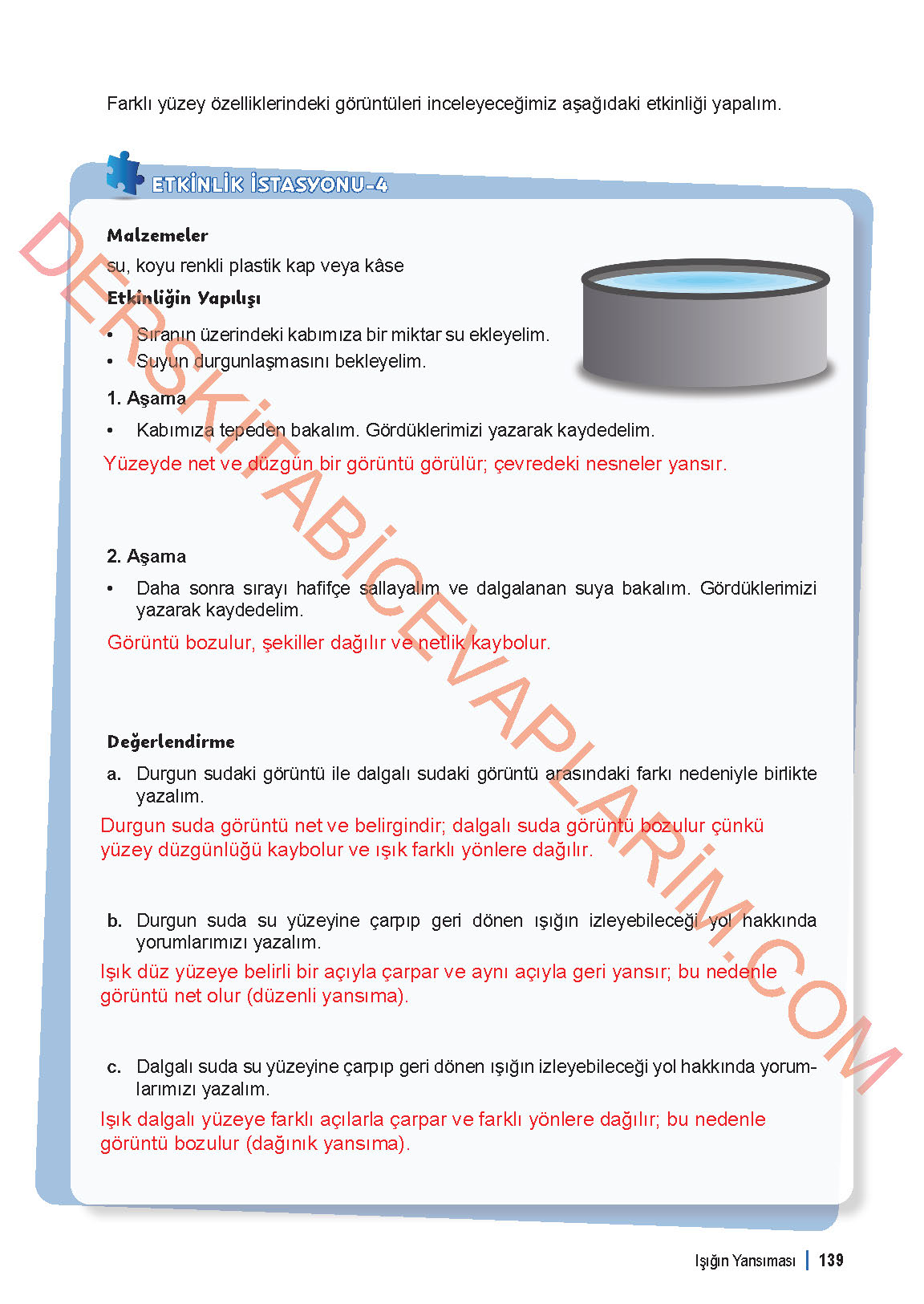 6. Sınıf Fen Bilgisi 1. Kitap Meb Yayınları Ders Kitabı Sayfa 139 Cevapları 6. Sınıf Fen Bilgisi 1. Kitap Meb Yayınları Ders Kitabı Sayfa 139 Cevapları