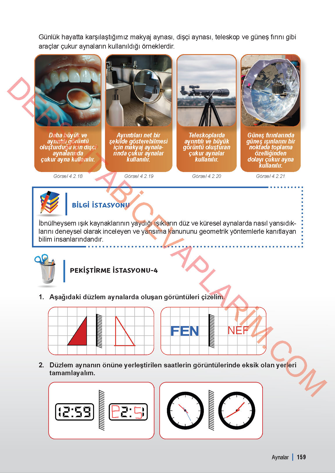 6. Sınıf Fen Bilgisi 1. Kitap Meb Yayınları Ders Kitabı Sayfa 159 Cevapları 6. Sınıf Fen Bilgisi 1. Kitap Meb Yayınları Ders Kitabı Sayfa 159 Cevapları