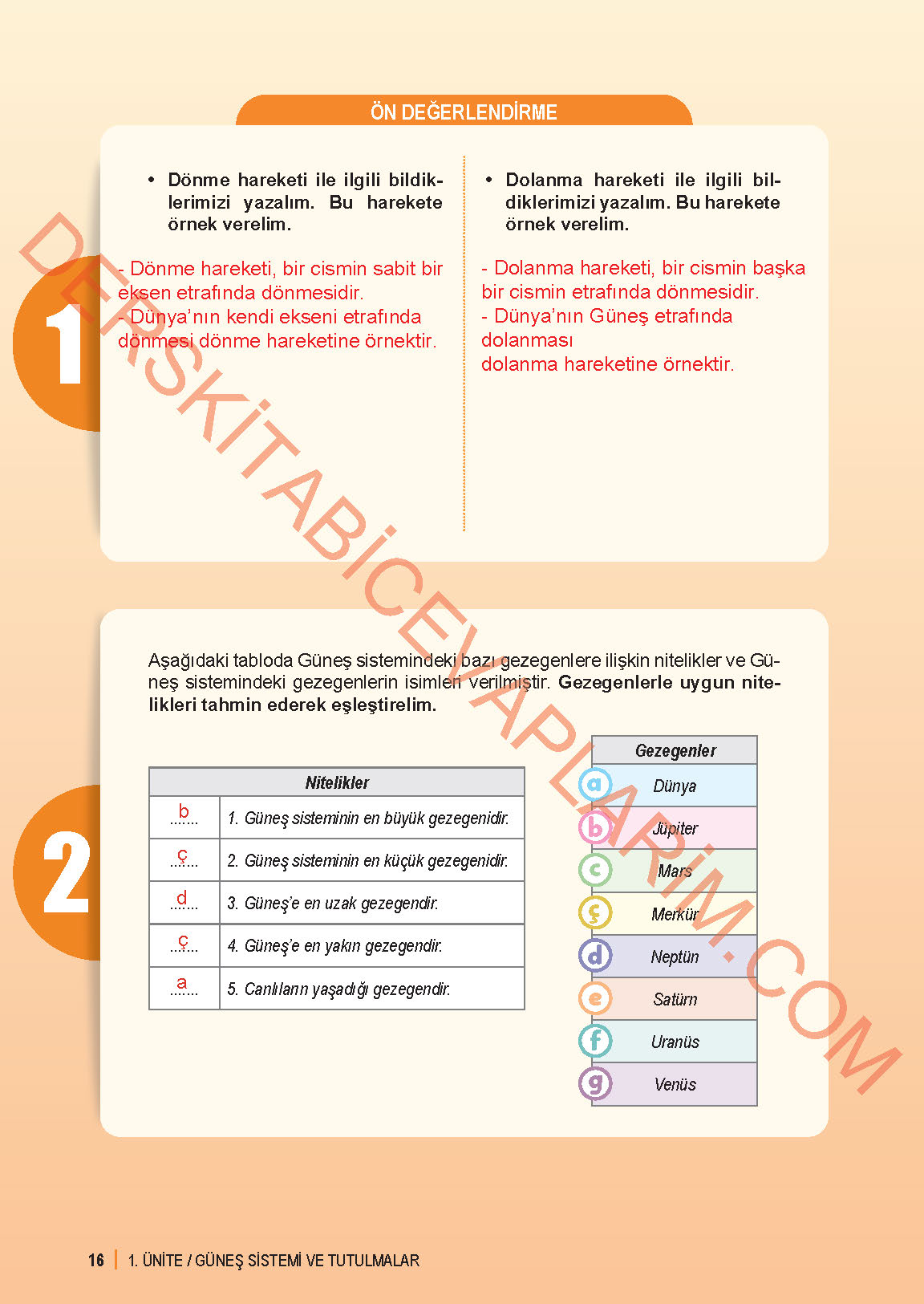 6. Sınıf Fen Bilgisi 1. Kitap Meb Yayınları Ders Kitabı Sayfa 16 Cevapları 6. Sınıf Fen Bilgisi 1. Kitap Meb Yayınları Ders Kitabı Sayfa 16 Cevapları