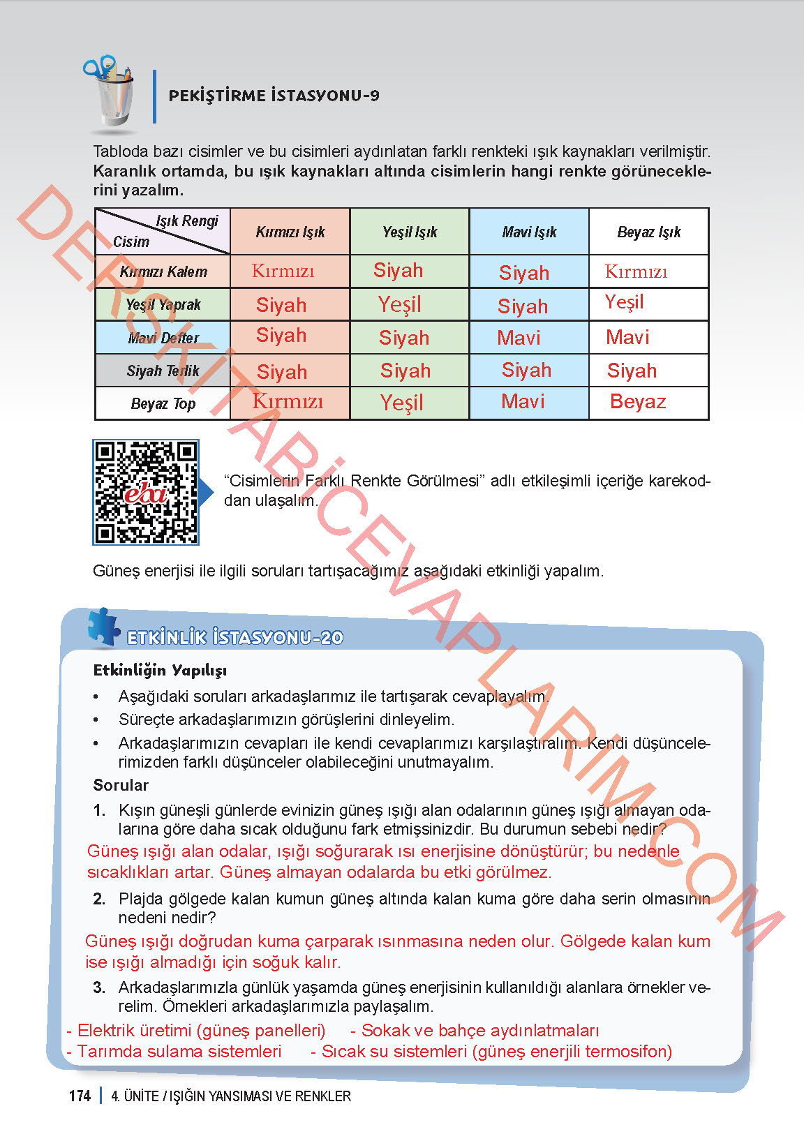 6. Sınıf Fen Bilgisi 1. Kitap Meb Yayınları Ders Kitabı Sayfa 174 Cevapları 6. Sınıf Fen Bilgisi 1. Kitap Meb Yayınları Ders Kitabı Sayfa 174 Cevapları