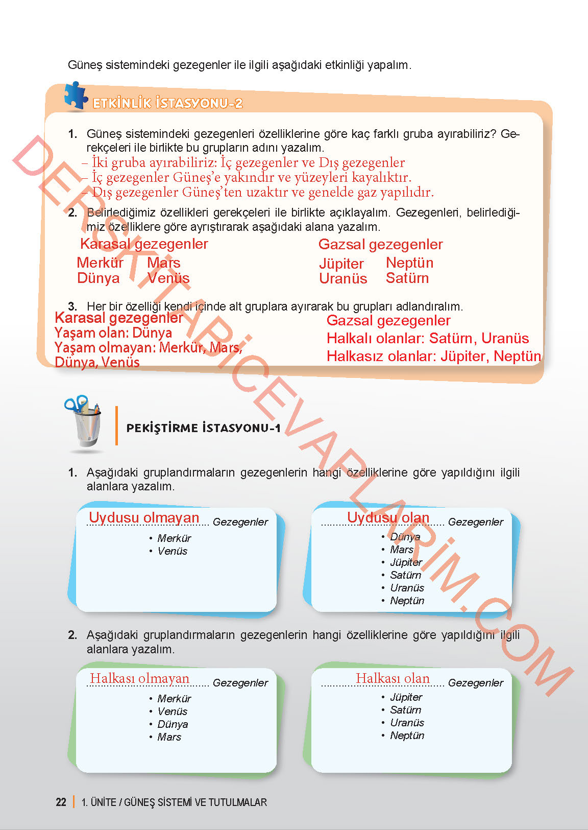 6. Sınıf Fen Bilgisi 1. Kitap Meb Yayınları Ders Kitabı Sayfa 22 Cevapları 6. Sınıf Fen Bilgisi 1. Kitap Meb Yayınları Ders Kitabı Sayfa 22 Cevapları