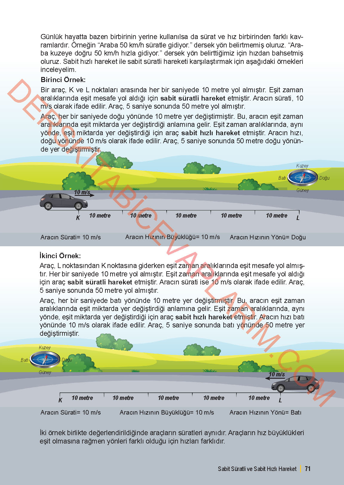 6. Sınıf Fen Bilgisi 1. Kitap Meb Yayınları Ders Kitabı Sayfa 71 Cevapları