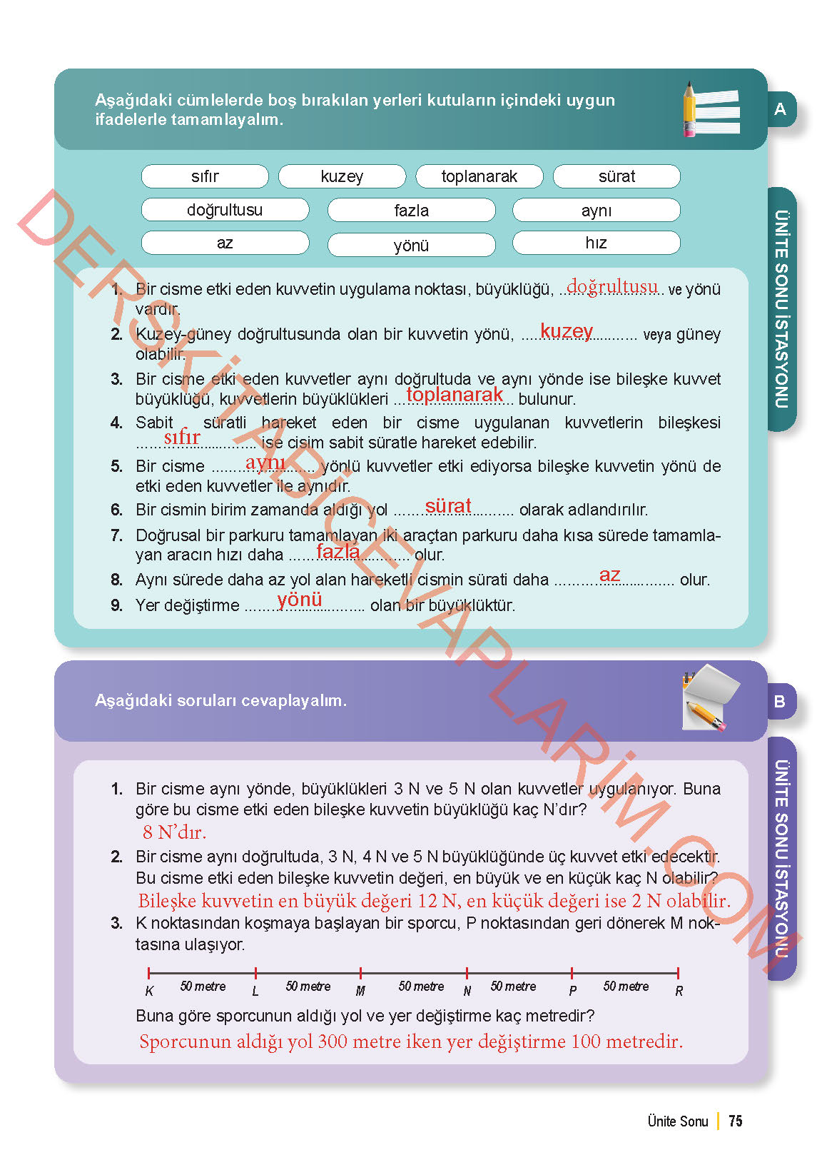 6. Sınıf Fen Bilgisi 1. Kitap Meb Yayınları Ders Kitabı Sayfa 75 Cevapları 6. Sınıf Fen Bilgisi 1. Kitap Meb Yayınları Ders Kitabı Sayfa 75 Cevapları