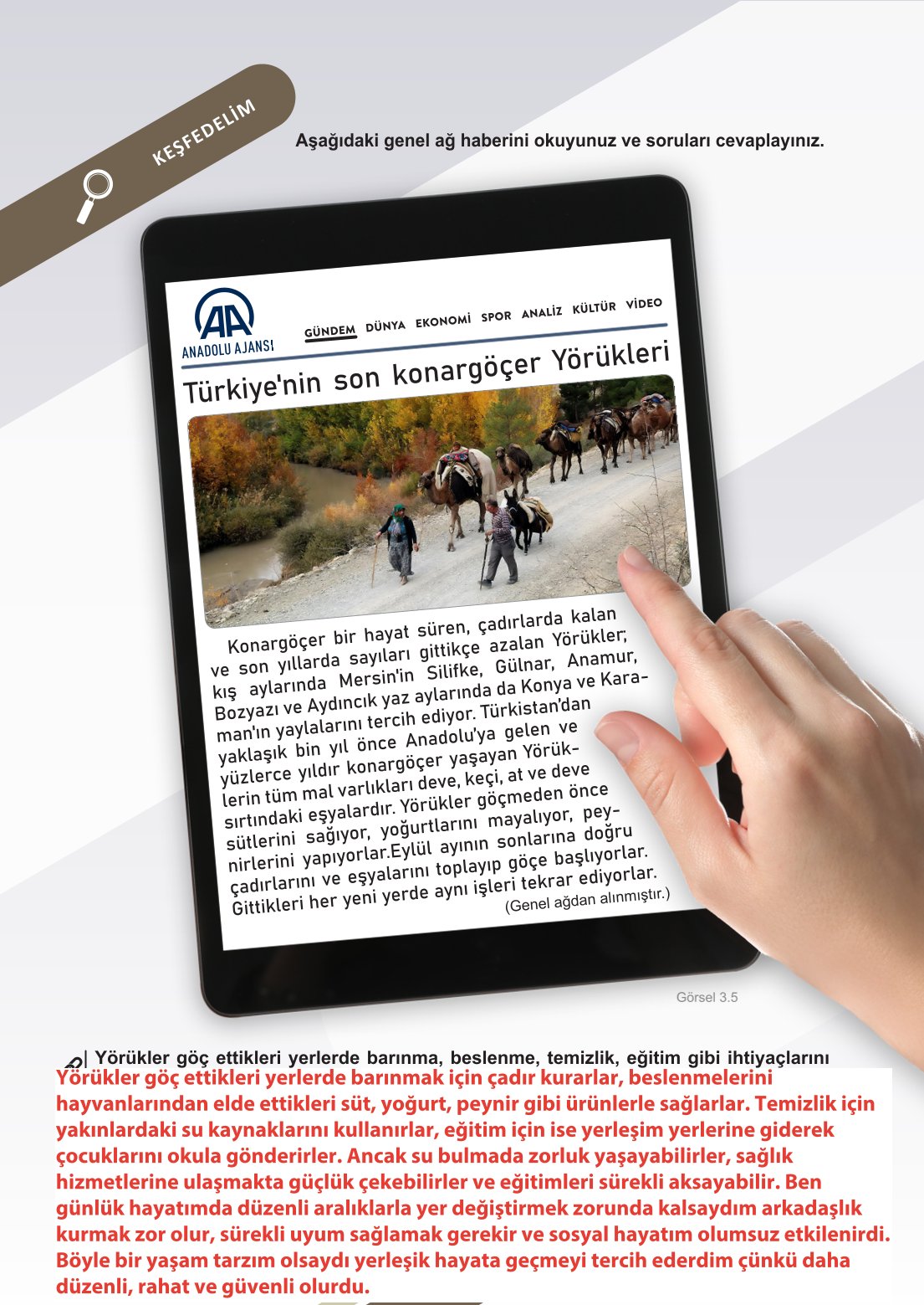 6. Sınıf Meb Yayınları Sosyal Bilgiler Ders Kitabı Sayfa 109 Cevapları