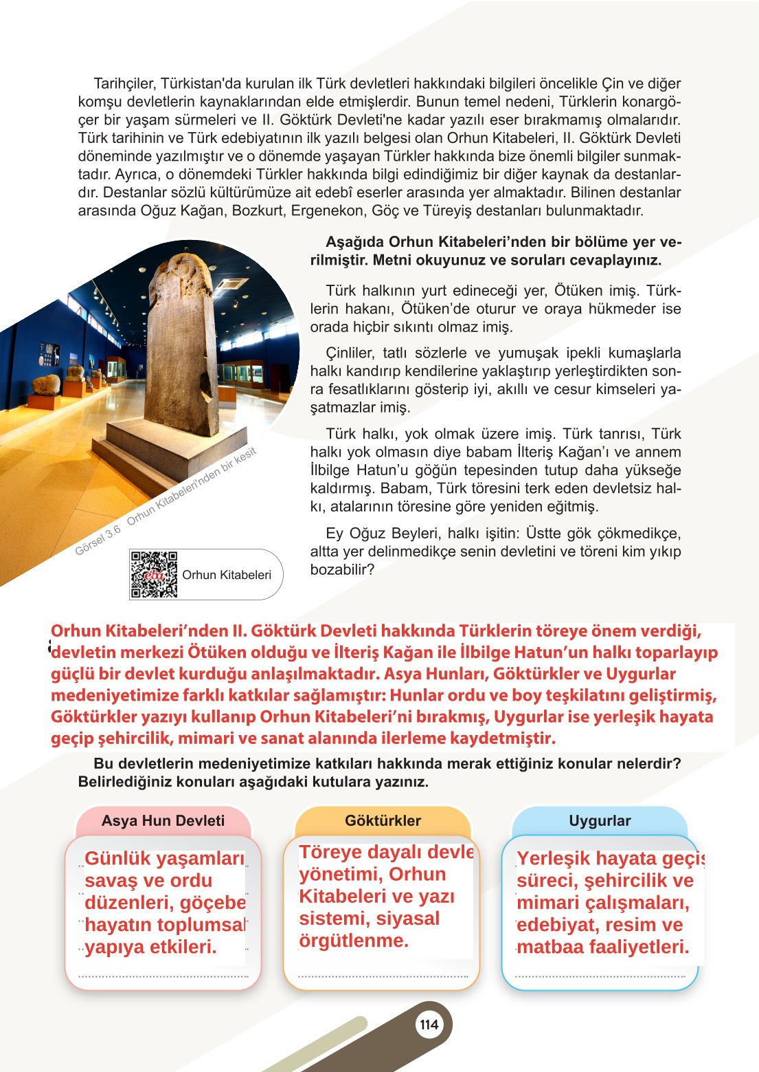 6. Sınıf Meb Yayınları Sosyal Bilgiler Ders Kitabı Sayfa 114 Cevapları 6. Sınıf Meb Yayınları Sosyal Bilgiler Ders Kitabı Sayfa 114 Cevapları