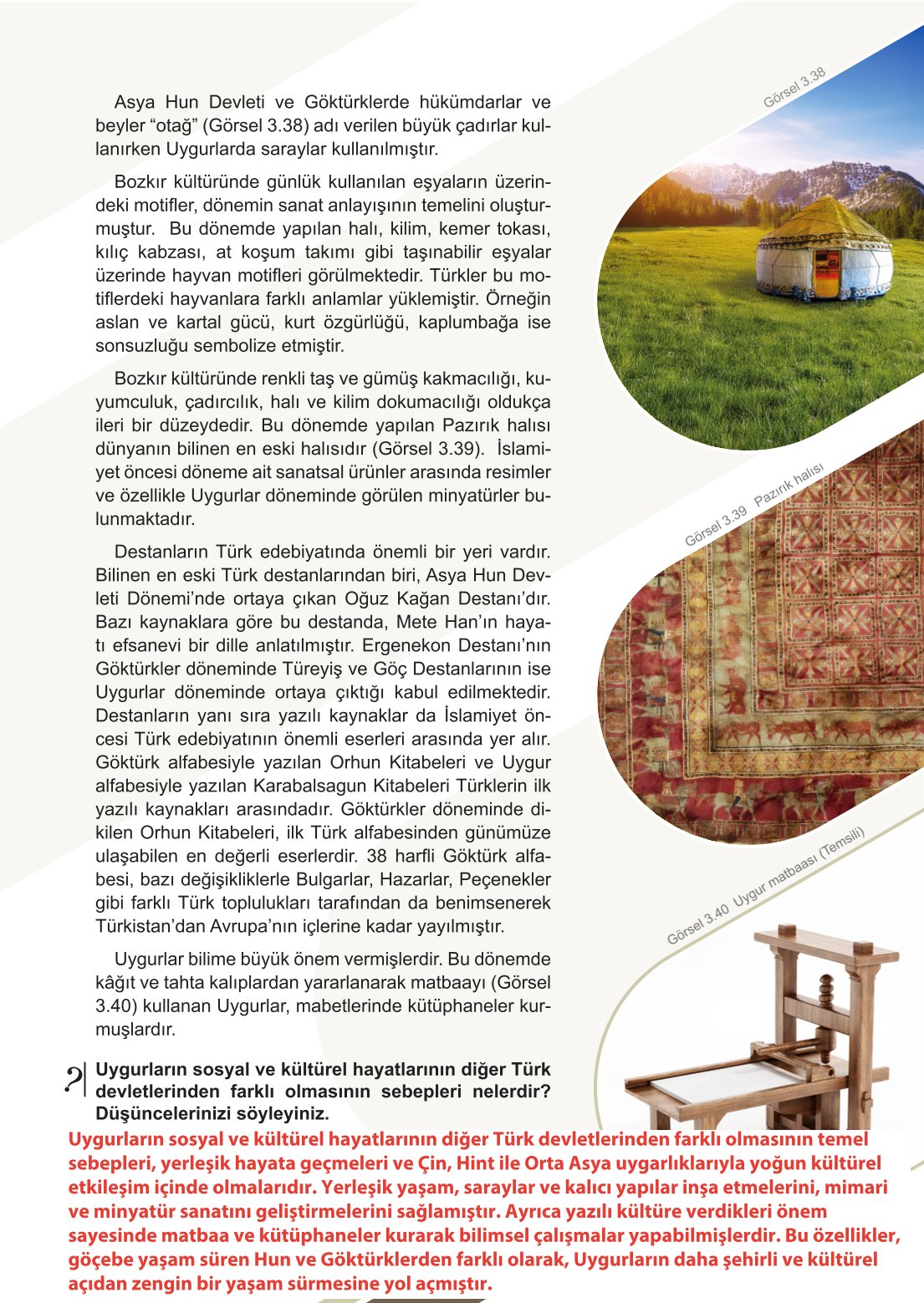 6. Sınıf Meb Yayınları Sosyal Bilgiler Ders Kitabı Sayfa 145 Cevapları