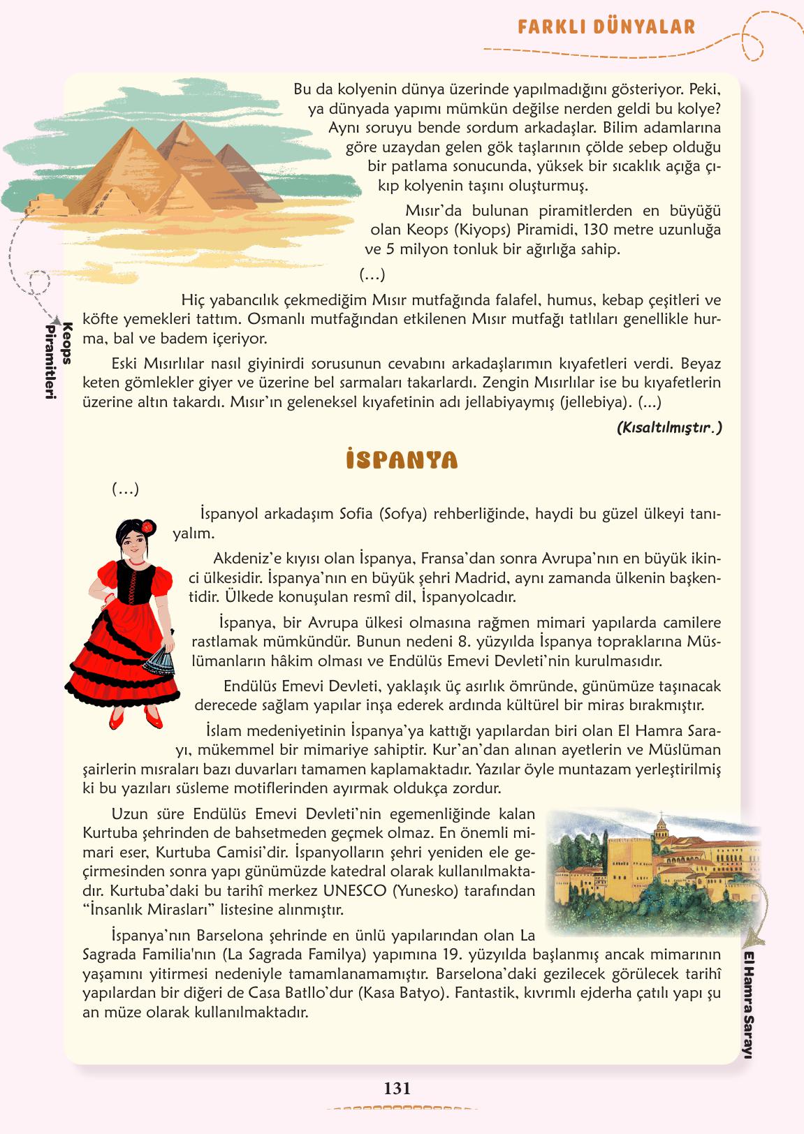 6. Sınıf Türkçe 1. Kitap Meb Yayınları Ders Kitabı Sayfa 132 Cevapları