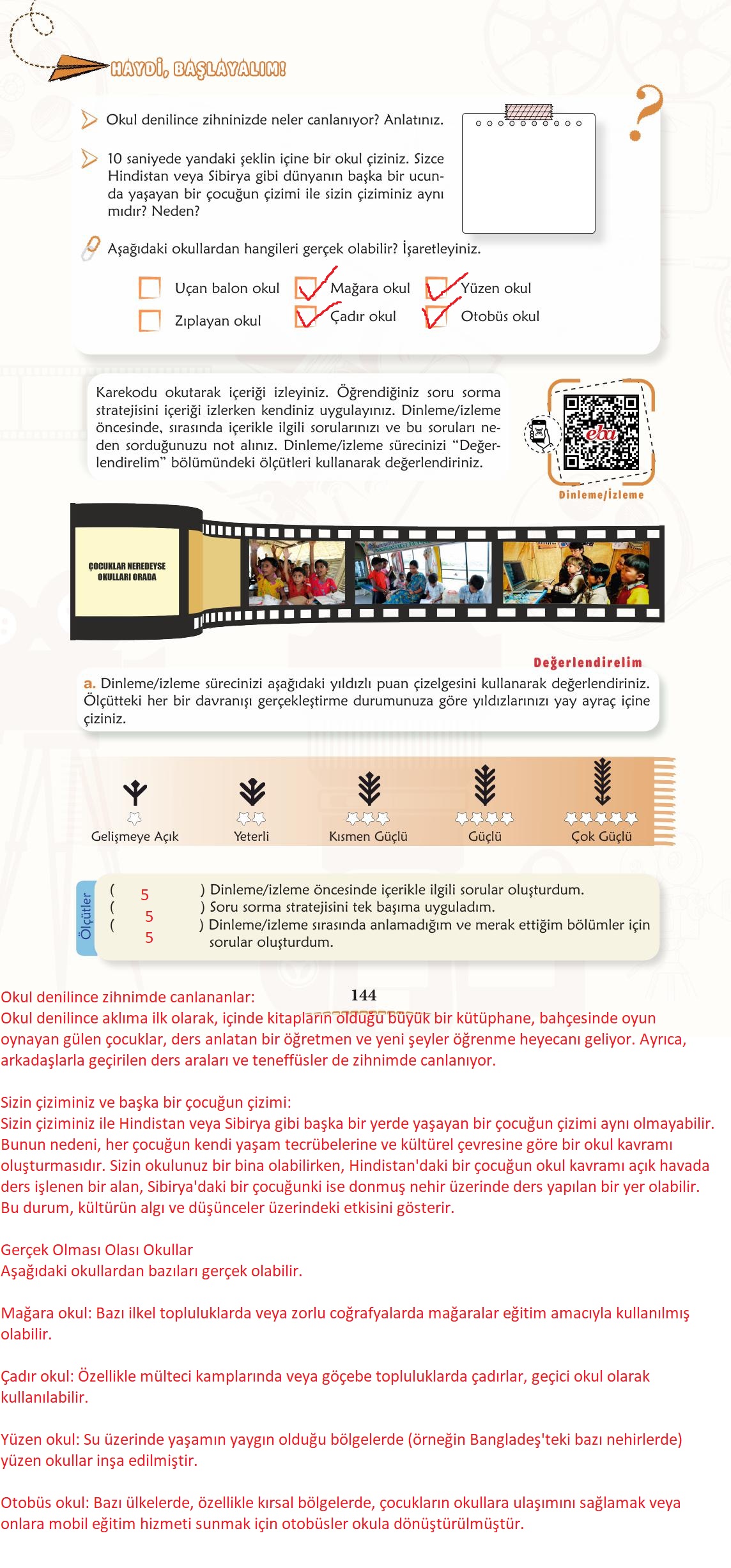 6. Sınıf Türkçe 1. Kitap Meb Yayınları Ders Kitabı Sayfa 145 Cevapları 6. Sınıf Türkçe 1. Kitap Meb Yayınları Ders Kitabı Sayfa 145 Cevapları