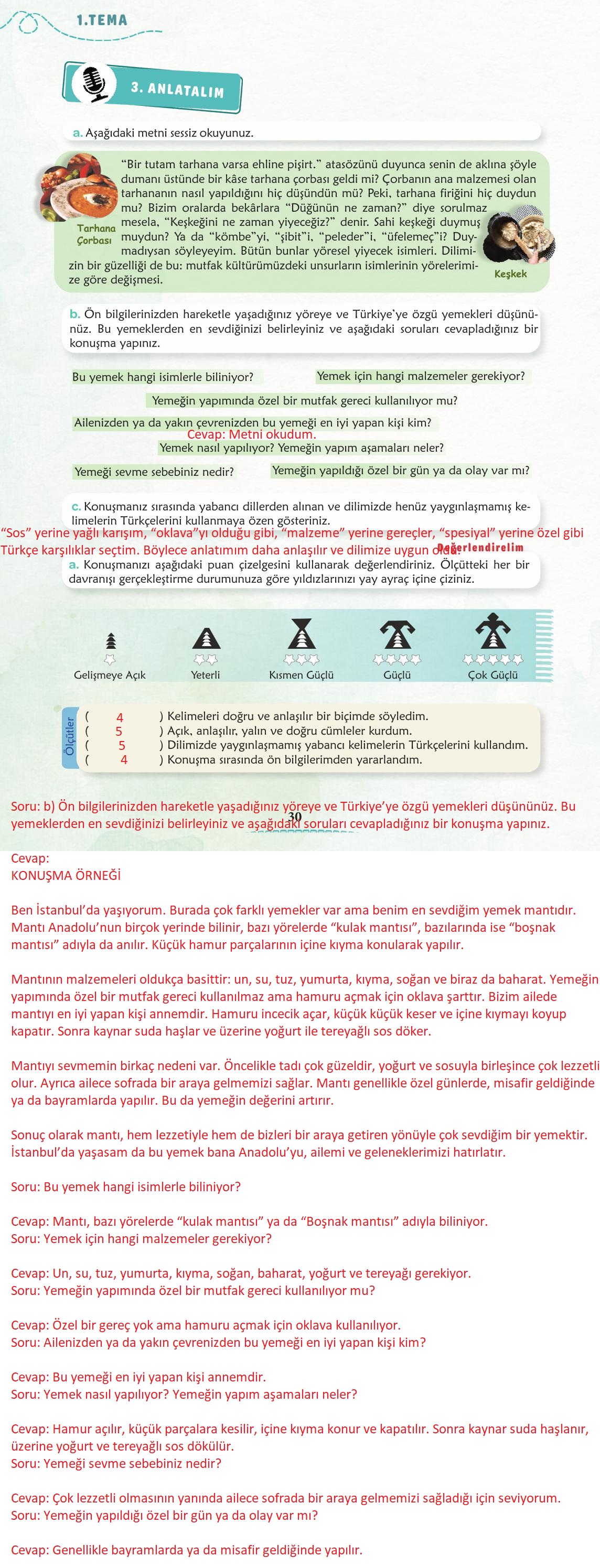 6. Sınıf Türkçe 1. Kitap Meb Yayınları Ders Kitabı Sayfa 31 Cevapları 6. Sınıf Türkçe 1. Kitap Meb Yayınları Ders Kitabı Sayfa 31 Cevapları