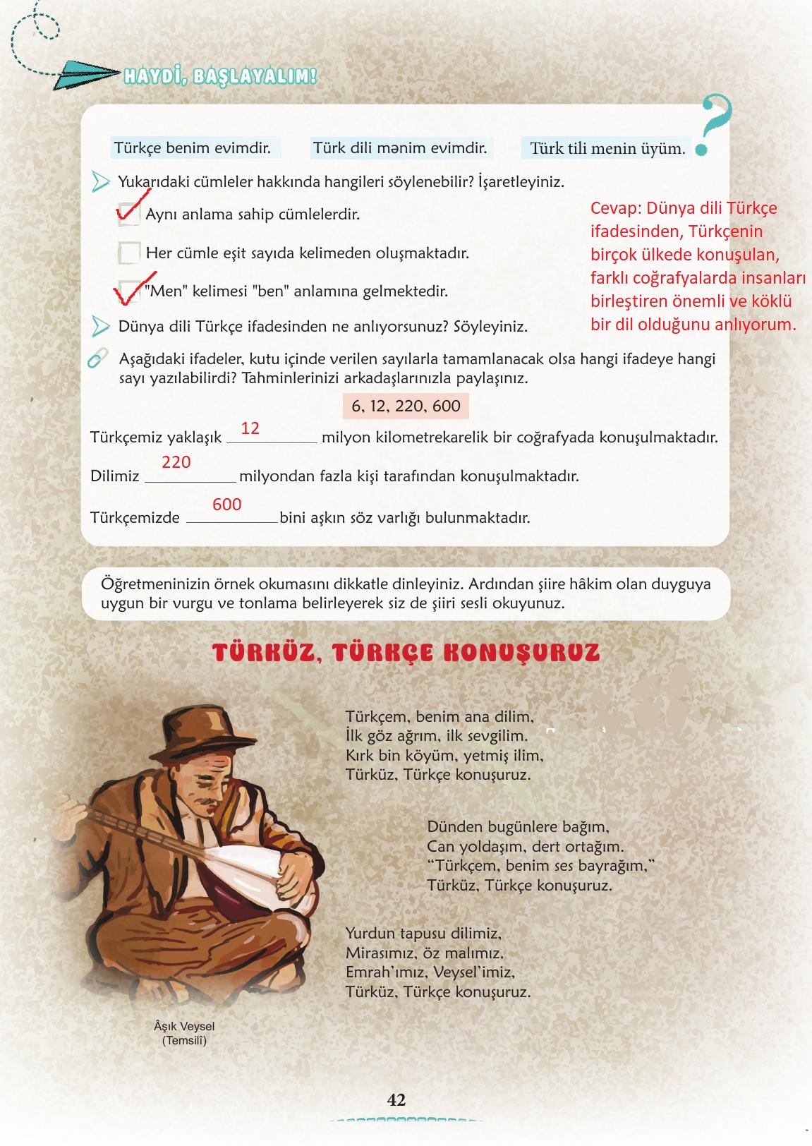 6. Sınıf Türkçe 1. Kitap Meb Yayınları Ders Kitabı Sayfa 43 Cevapları 6. Sınıf Türkçe 1. Kitap Meb Yayınları Ders Kitabı Sayfa 43 Cevapları