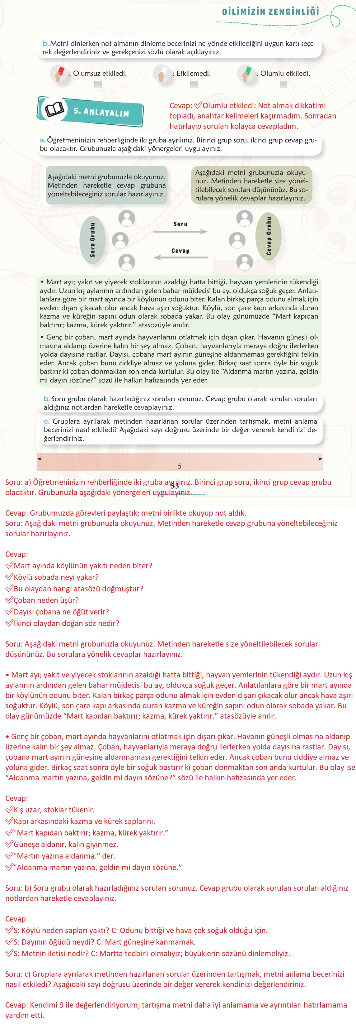 6. Sınıf Türkçe 1. Kitap Meb Yayınları Ders Kitabı Sayfa 54 Cevapları 6. Sınıf Türkçe 1. Kitap Meb Yayınları Ders Kitabı Sayfa 54 Cevapları