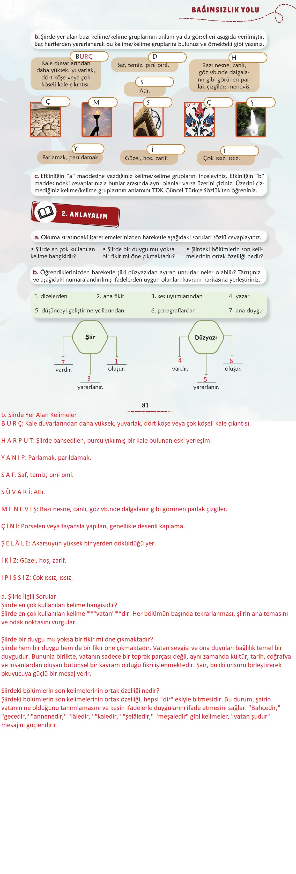 6. Sınıf Türkçe 1. Kitap Meb Yayınları Ders Kitabı Sayfa 82 Cevapları 6. Sınıf Türkçe 1. Kitap Meb Yayınları Ders Kitabı Sayfa 82 Cevapları