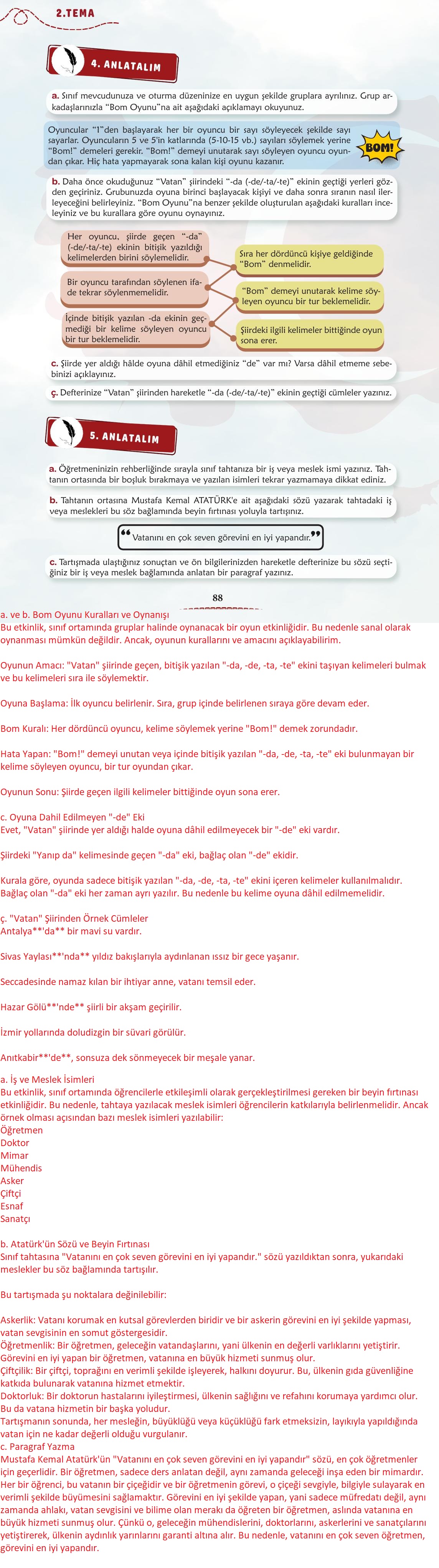 6. Sınıf Türkçe 1. Kitap Meb Yayınları Ders Kitabı Sayfa 89 Cevapları 6. Sınıf Türkçe 1. Kitap Meb Yayınları Ders Kitabı Sayfa 89 Cevapları
