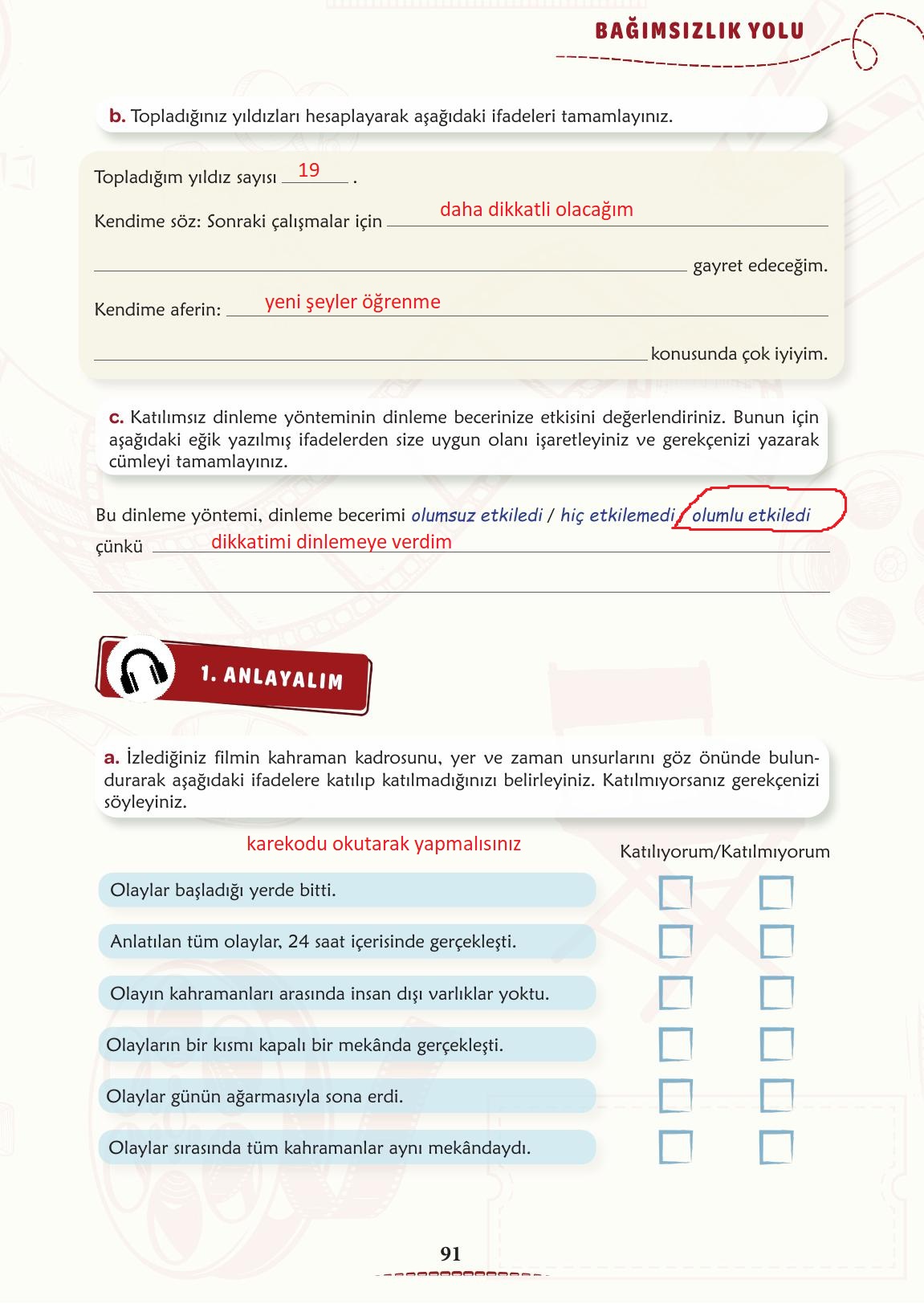 6. Sınıf Türkçe 1. Kitap Meb Yayınları Ders Kitabı Sayfa 92 Cevapları 6. Sınıf Türkçe 1. Kitap Meb Yayınları Ders Kitabı Sayfa 92 Cevapları
