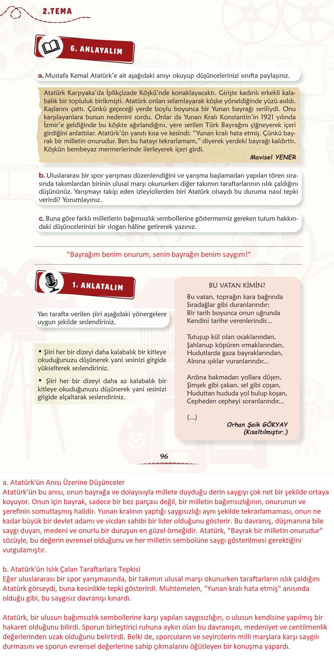 6. Sınıf Türkçe 1. Kitap Meb Yayınları Ders Kitabı Sayfa 97 Cevapları