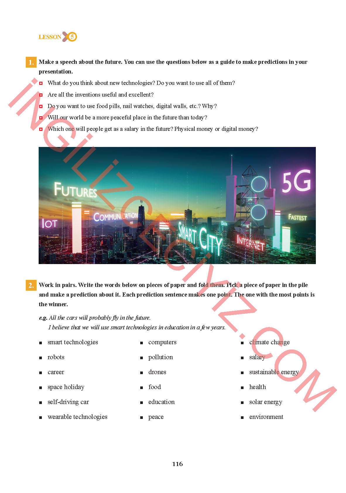 7. Sınıf İngilizce Sdr İpekyolu Yayınları Kitabı Sayfa 116 Cevapları
