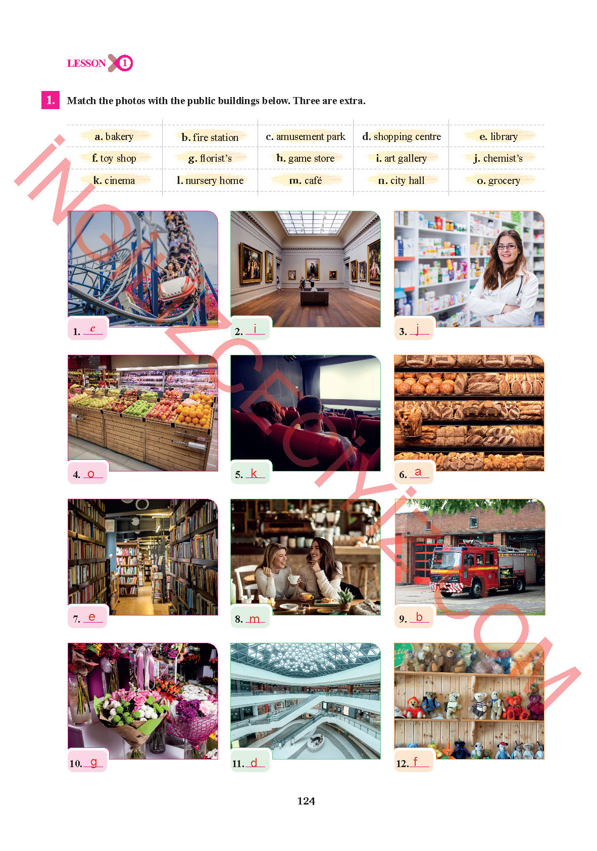 7. Sınıf İngilizce Sdr İpekyolu Yayınları Kitabı Sayfa 124 Cevapları