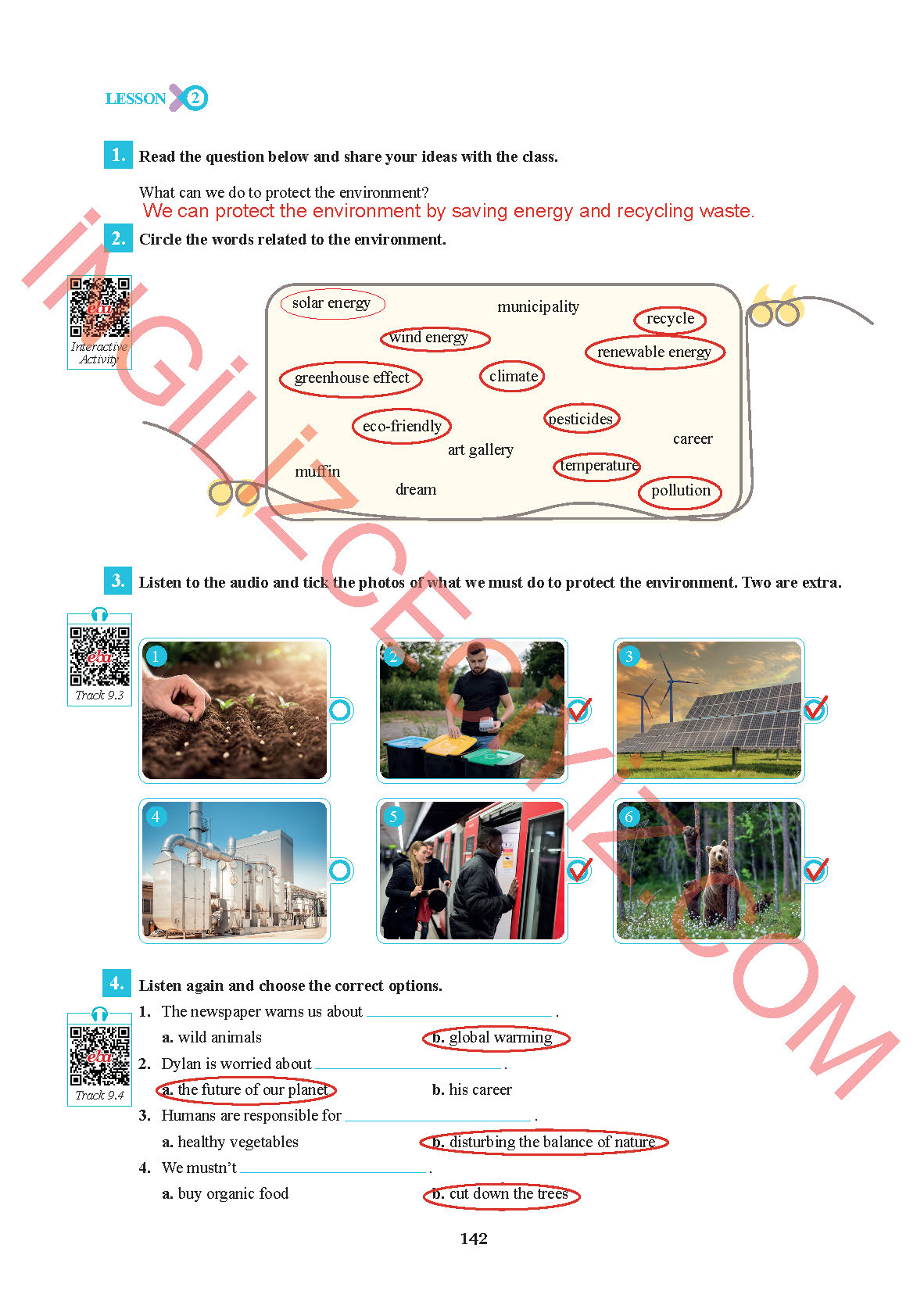 7. Sınıf İngilizce Sdr İpekyolu Yayınları Kitabı Sayfa 142 Cevapları