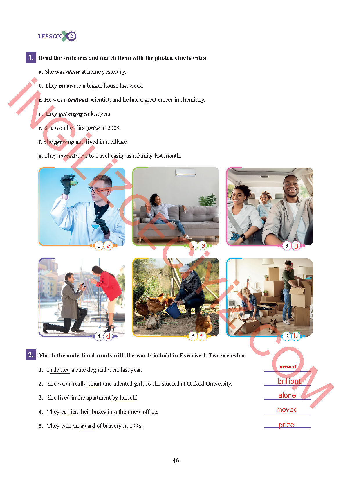 7. Sınıf İngilizce Sdr İpekyolu Yayınları Kitabı Sayfa 46 Cevapları